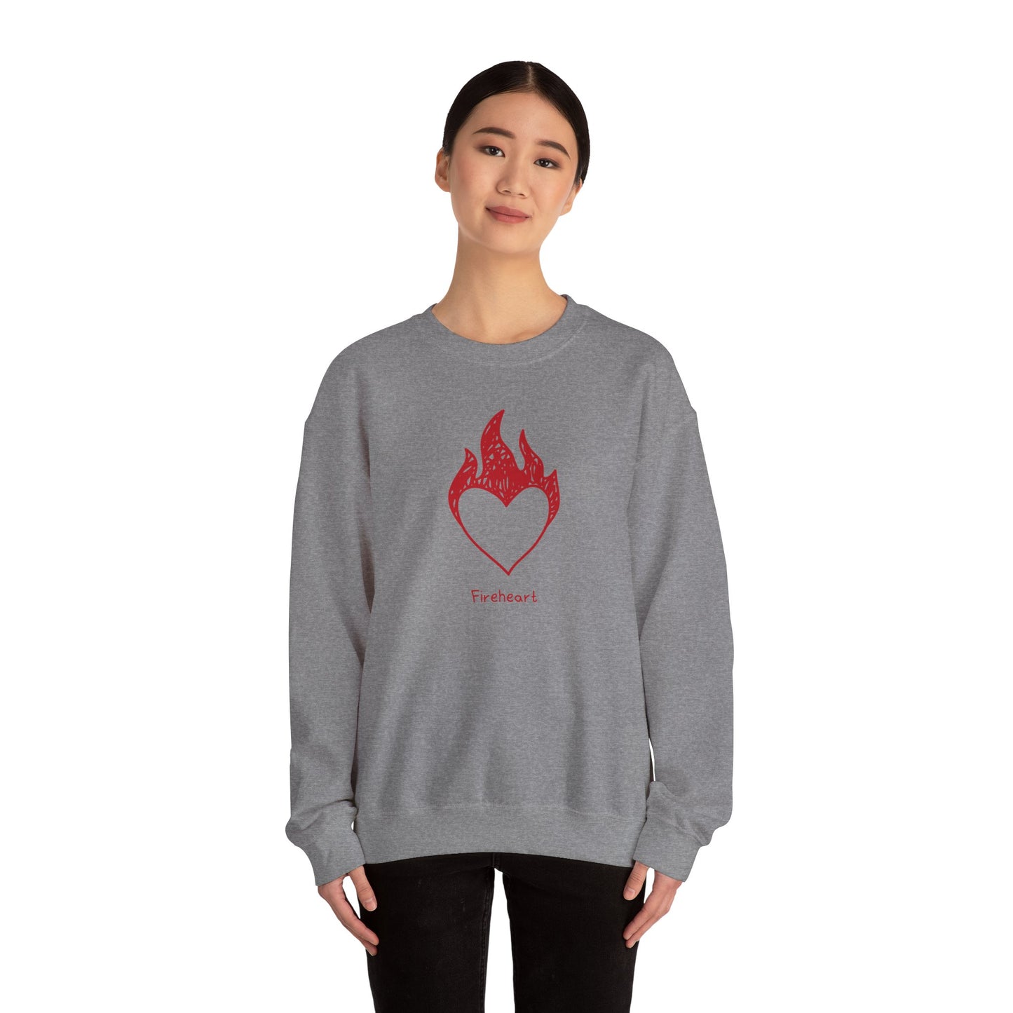 Fireheart Hand-drawn Crewneck Sweatshirt