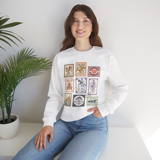 Fourth Wing Stamps Crewneck Sweatshirt