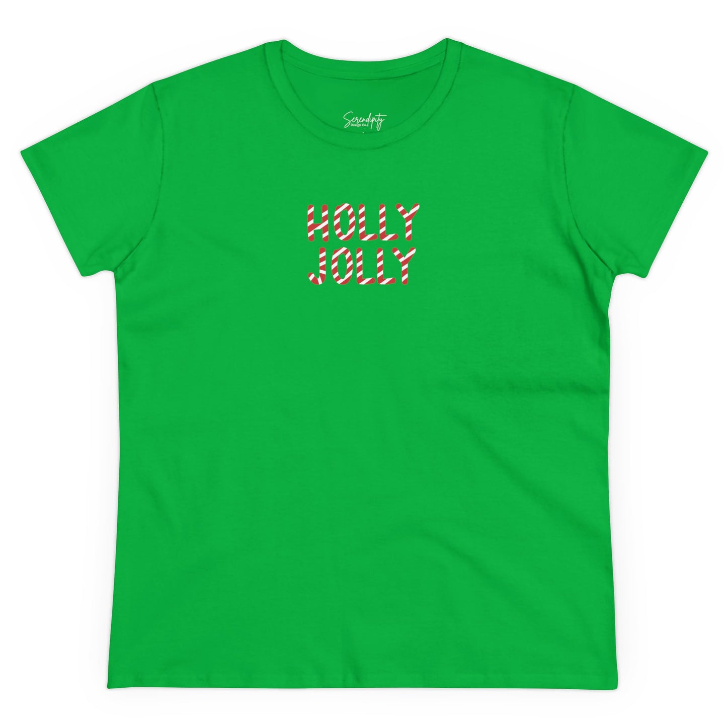 Holly Jolly Candy Cane Baby Tee