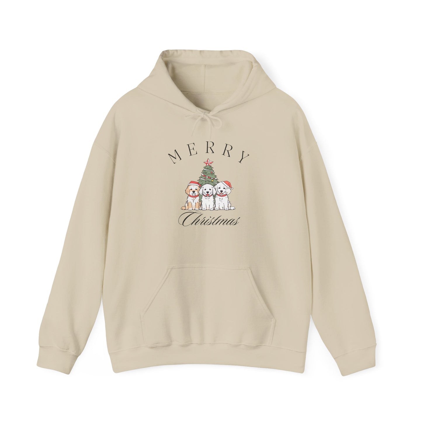 Merry Christmas Puppies Unisex Hoodie