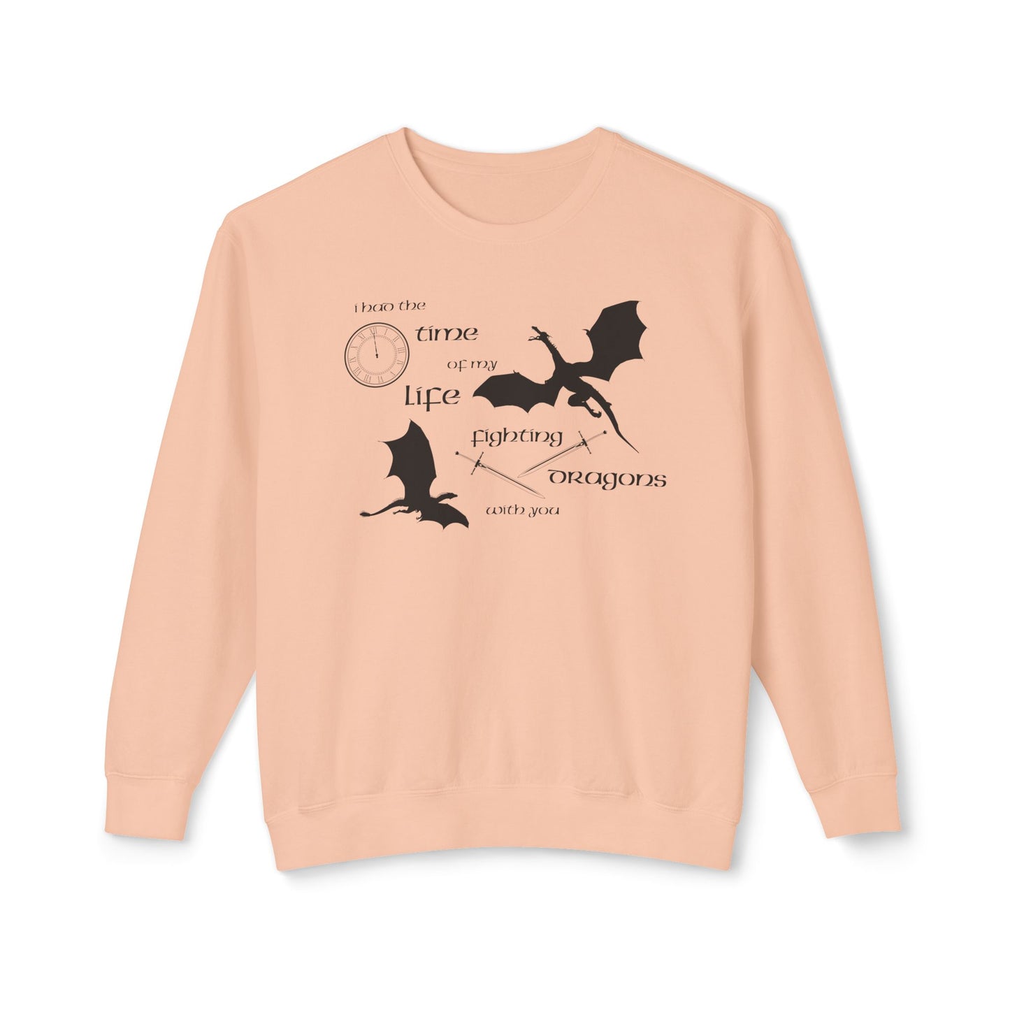 Fighting Dragons With You Comfort Colors Sweatshirt