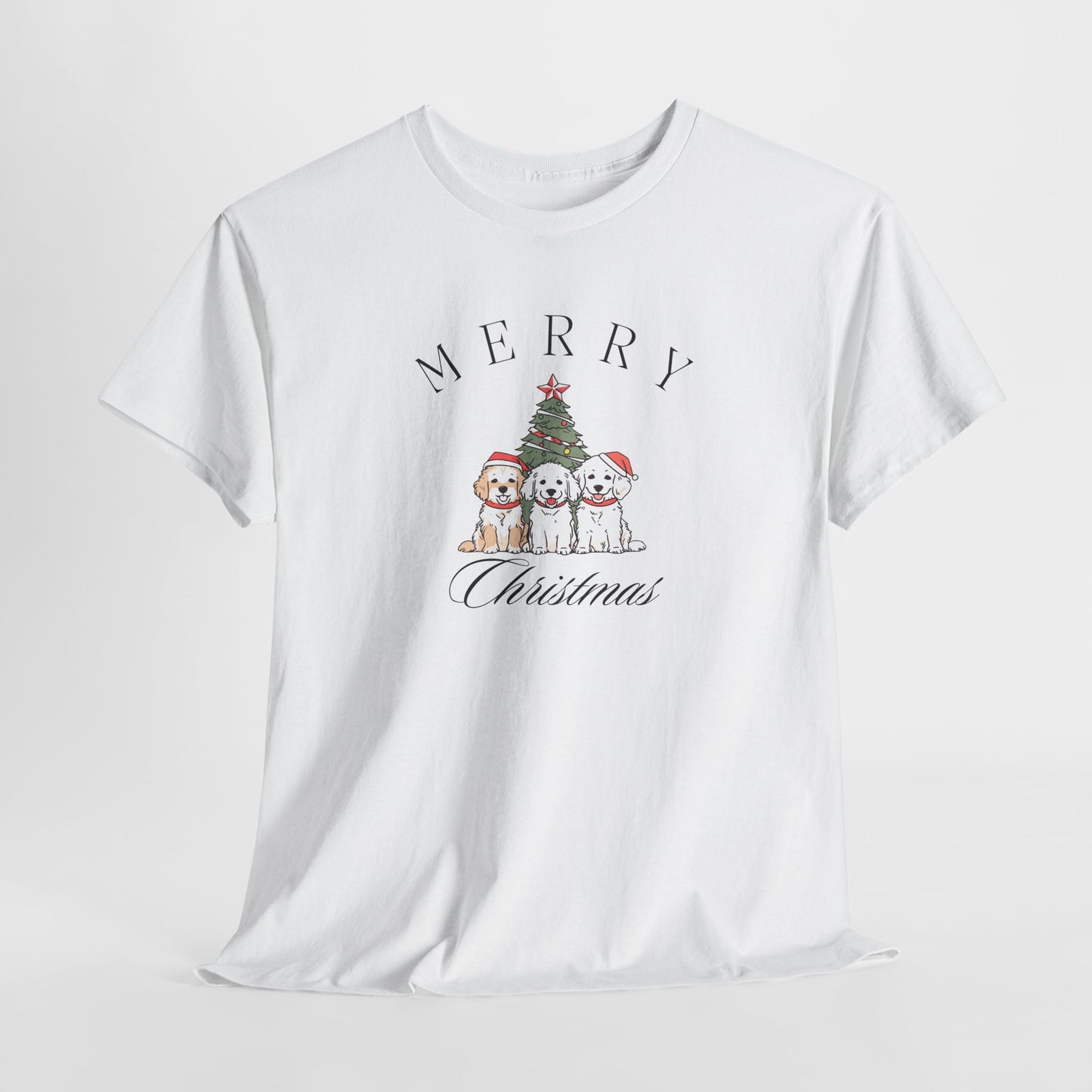 Merry Christmas Puppies Unisex Tee