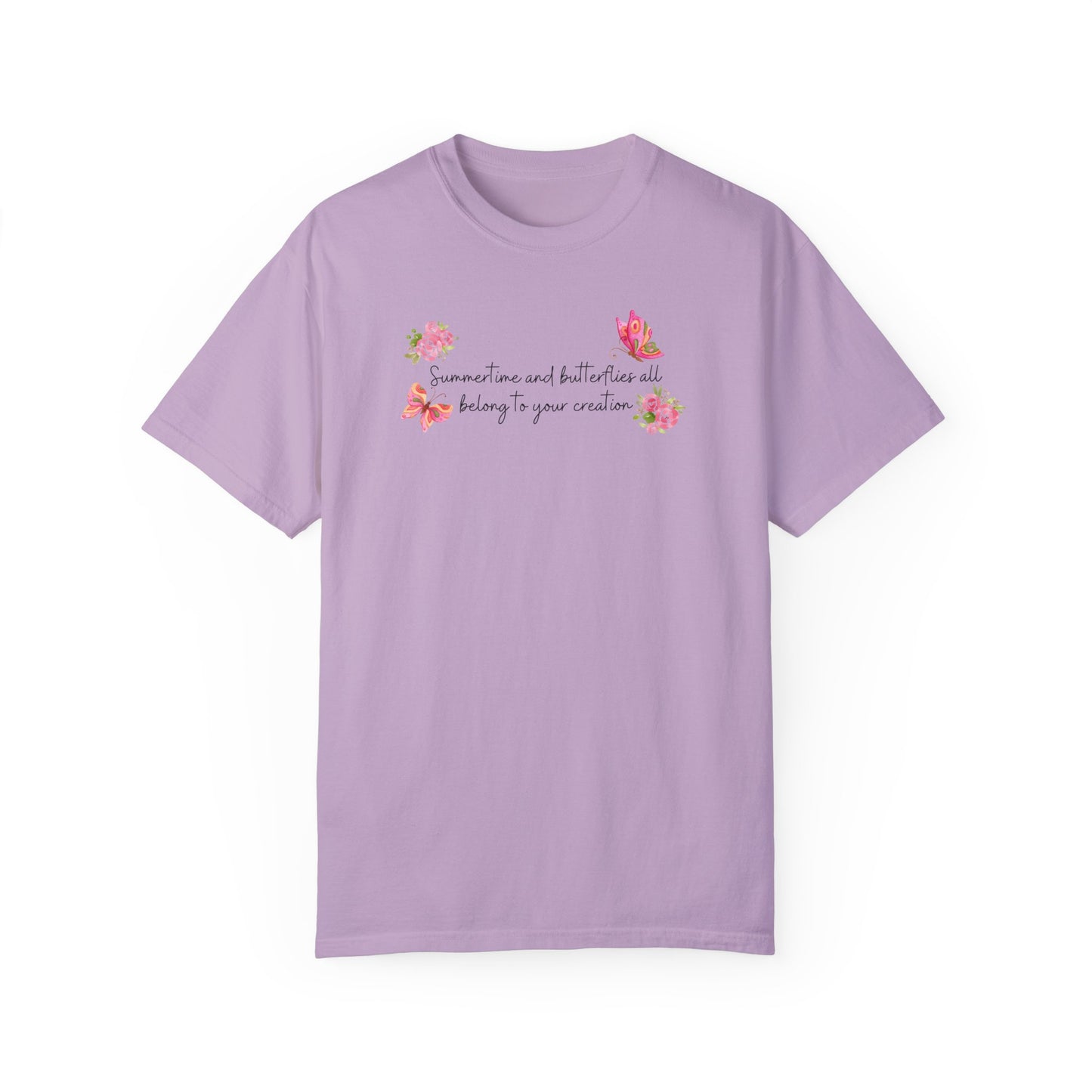 Summertime & Butterflies Comfort Colors Tee