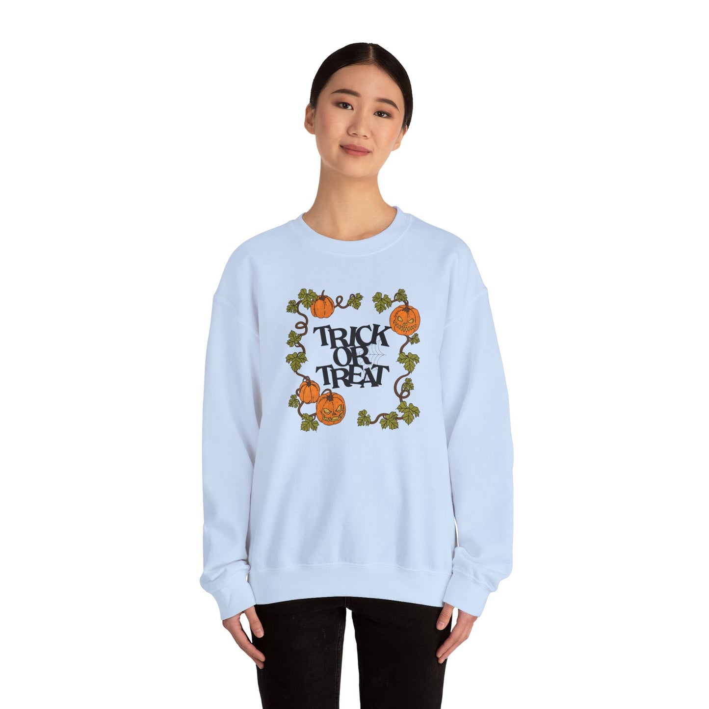 Vintage Pumpkins Trick or Treat Unisex Crewneck