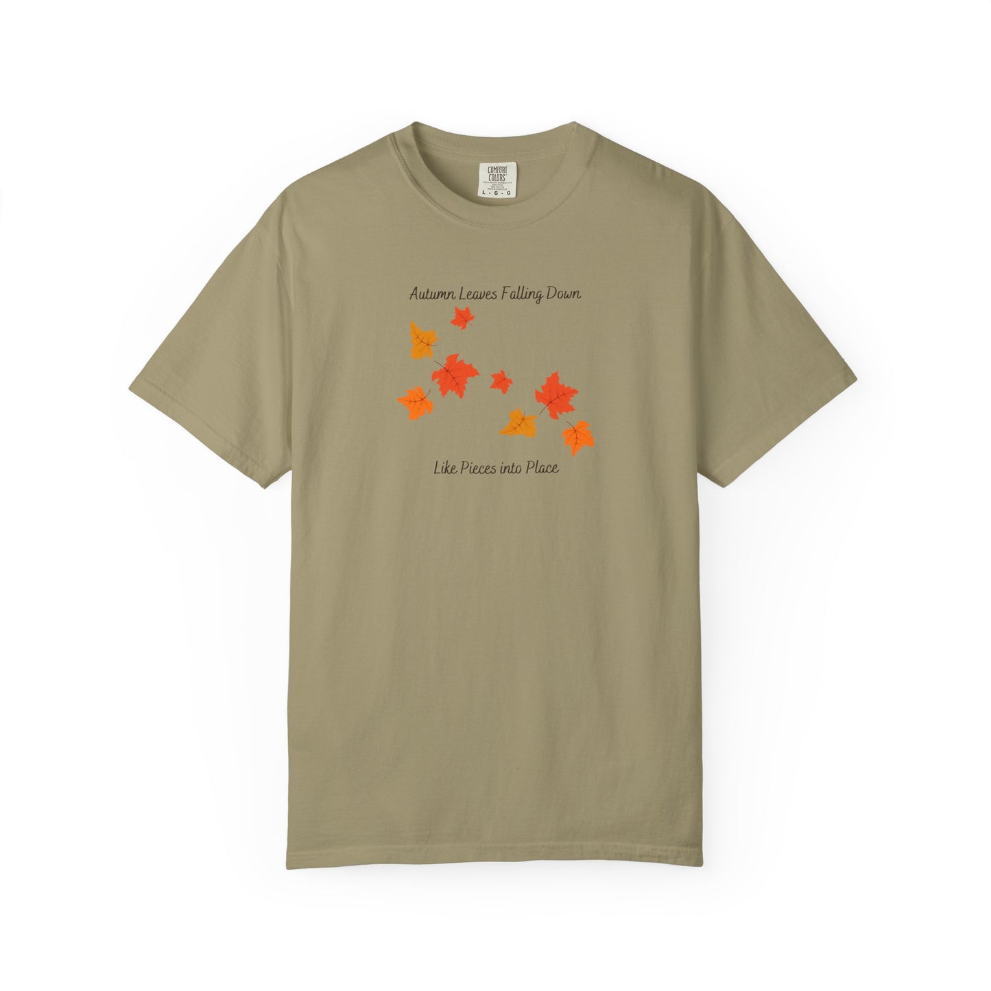 Autumn Leaves Falling Down Comfort Colors Tee