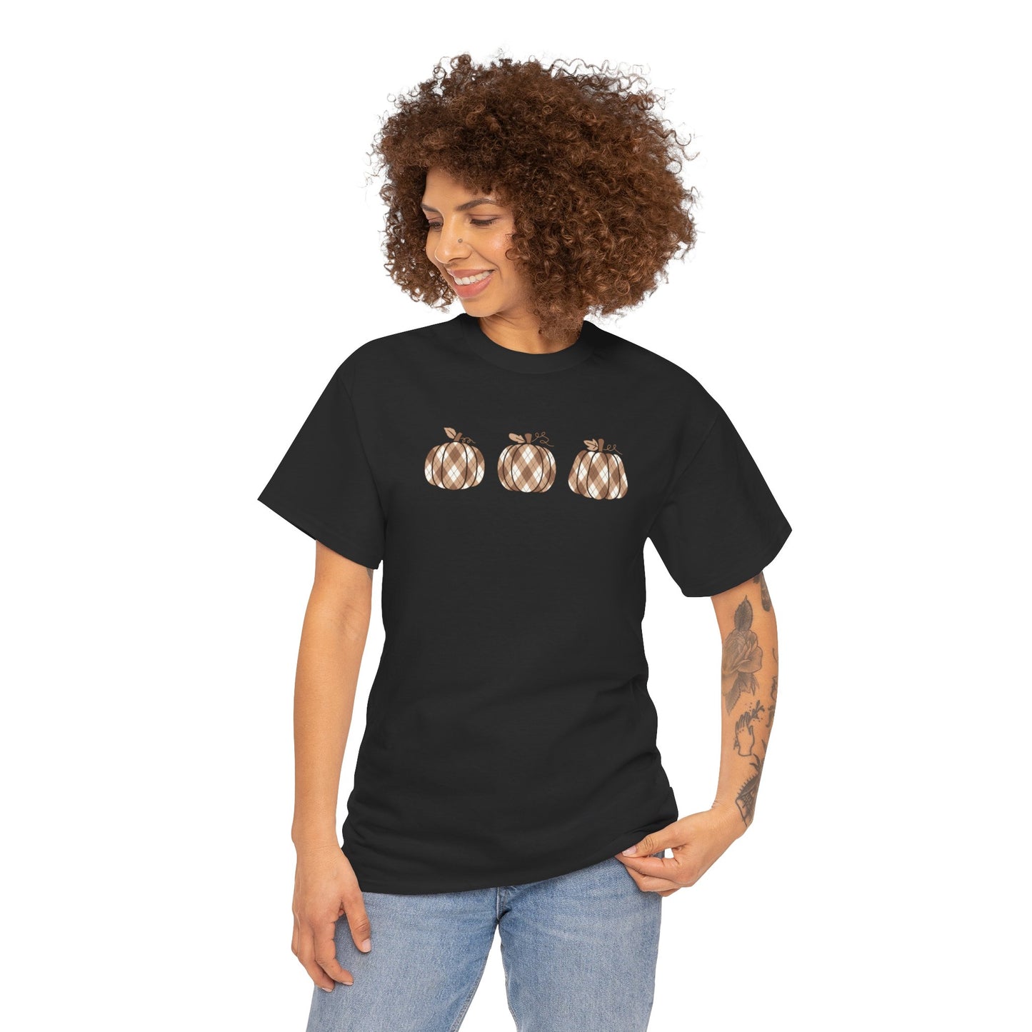 Plaid Pumpkins Unisex Tee