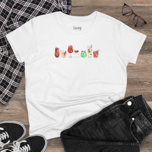 Christmas Cocktails Baby Tee