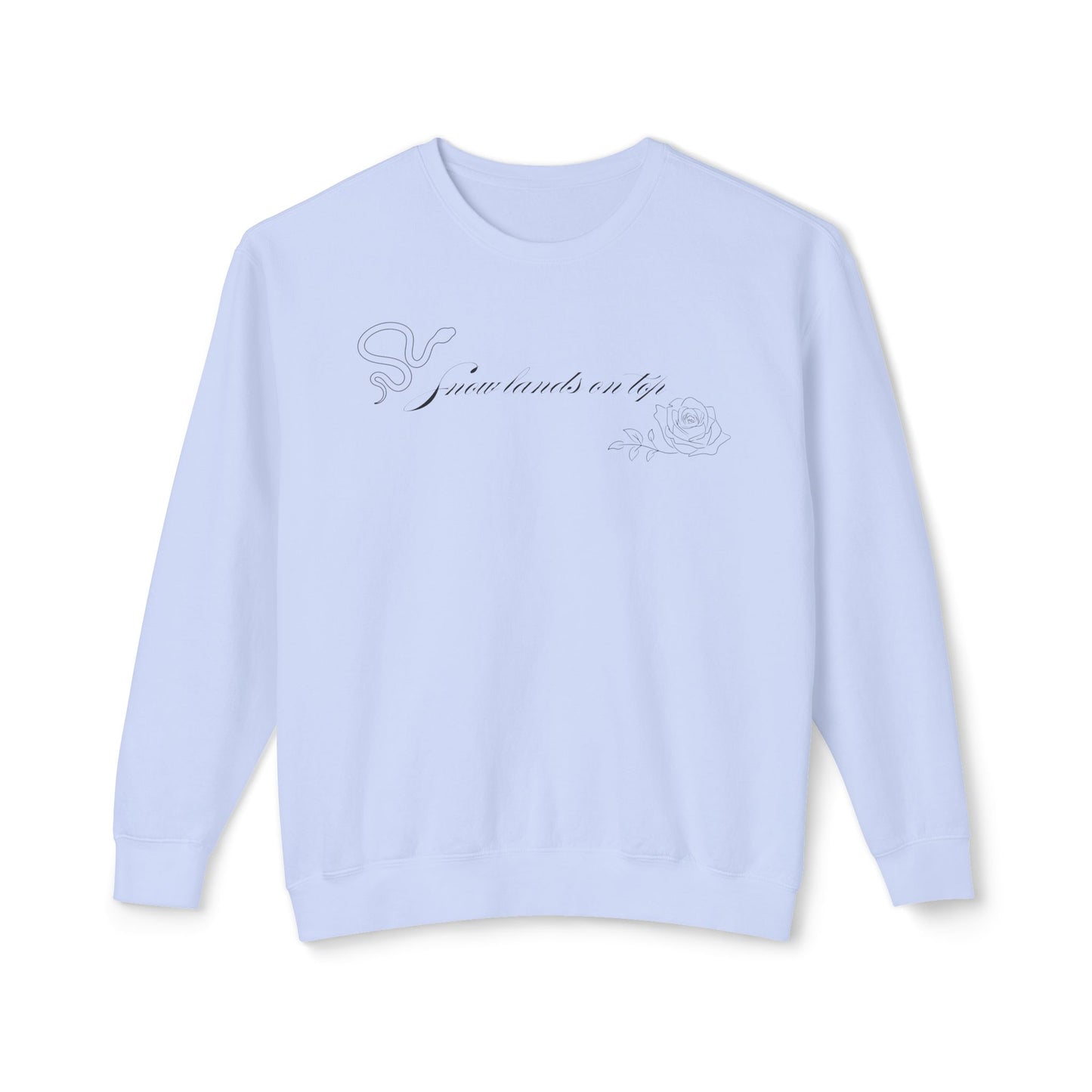 Snow Lands On Top Comfort Colors Sweatshirt