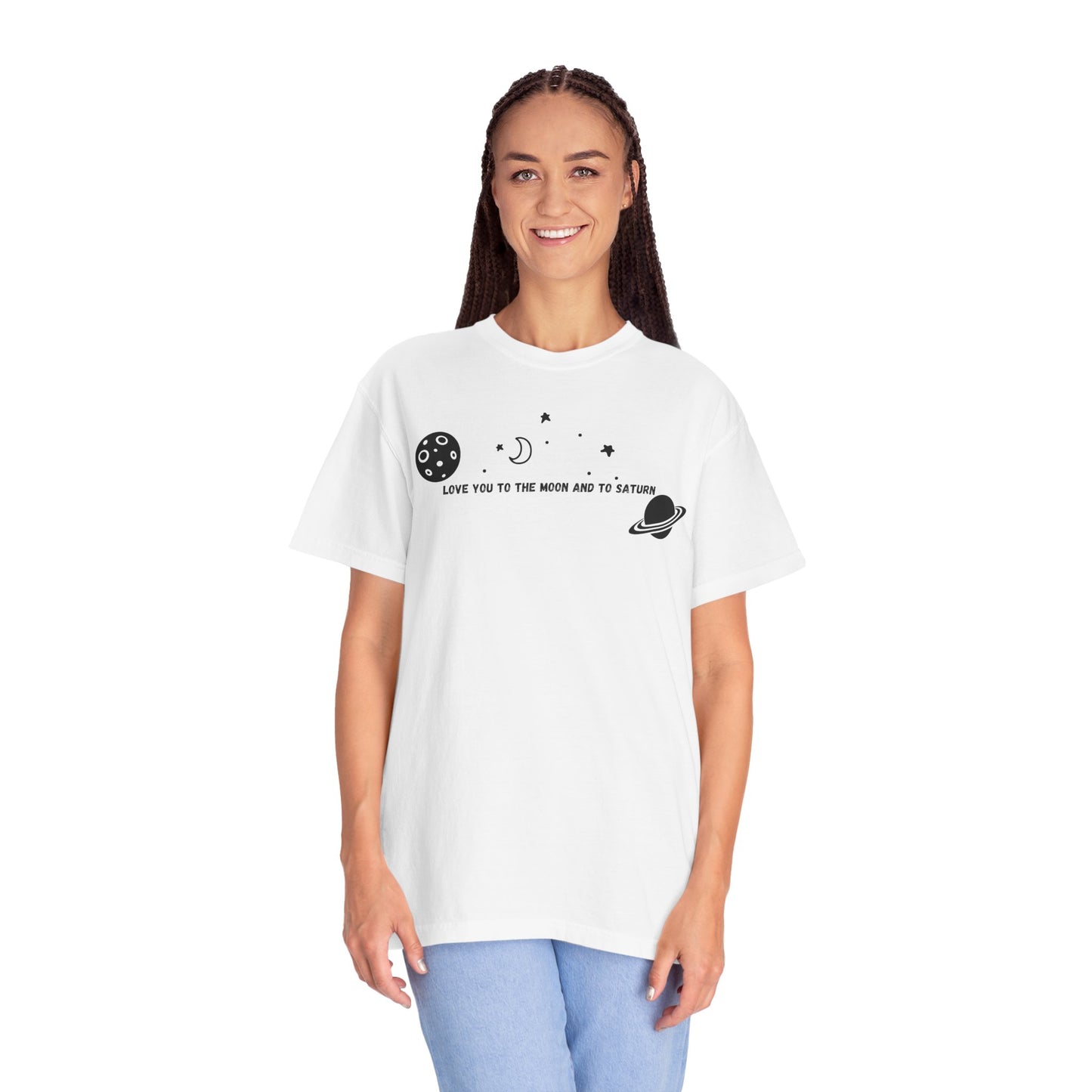 Love You to the Moon and to Saturn Comfort Colors Tee