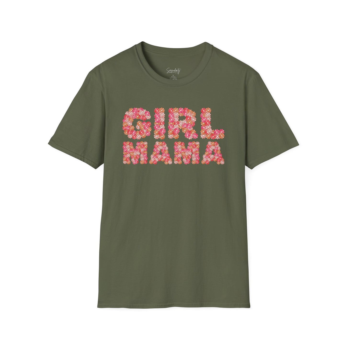 Girl Mama Retro Floral Soft Style Tee