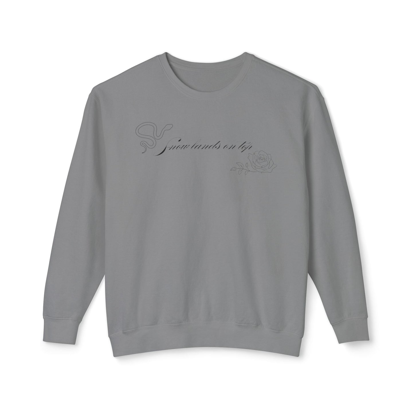 Snow Lands On Top Comfort Colors Sweatshirt