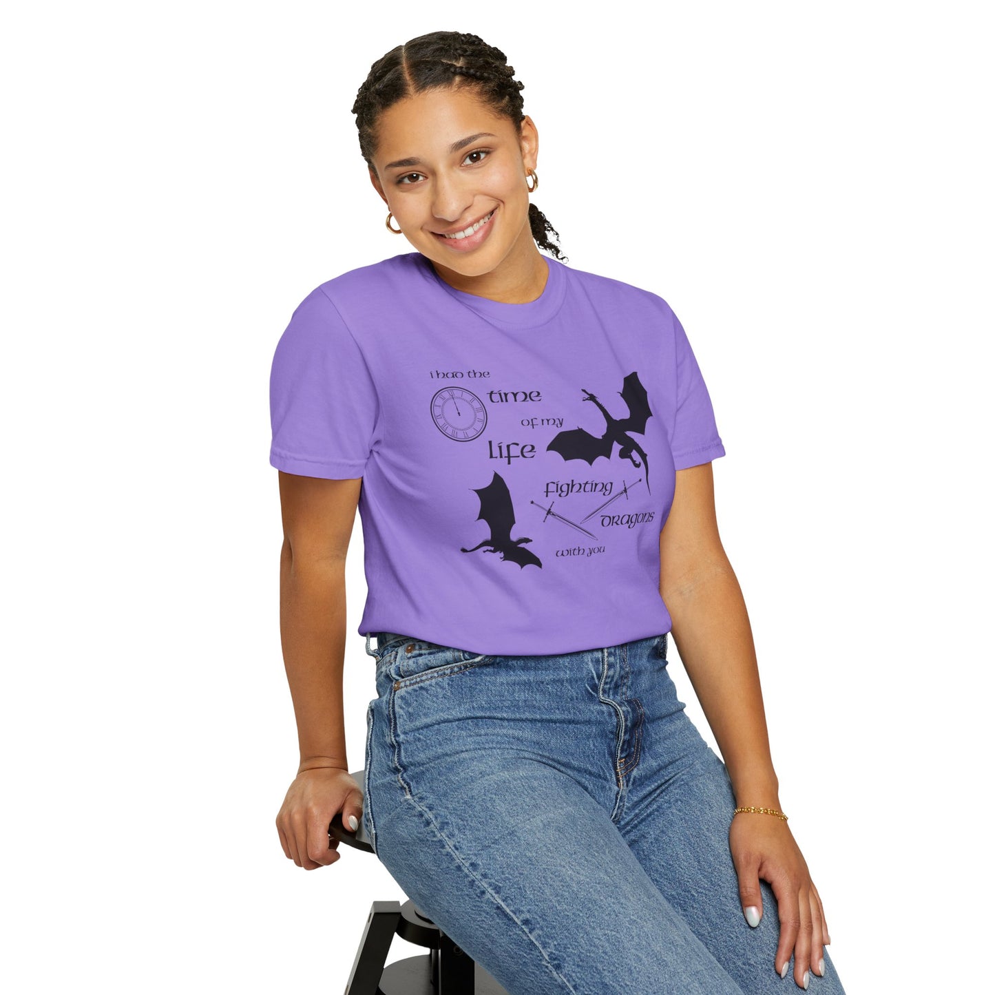 Fighting Dragons With You Comfort Colors Tee