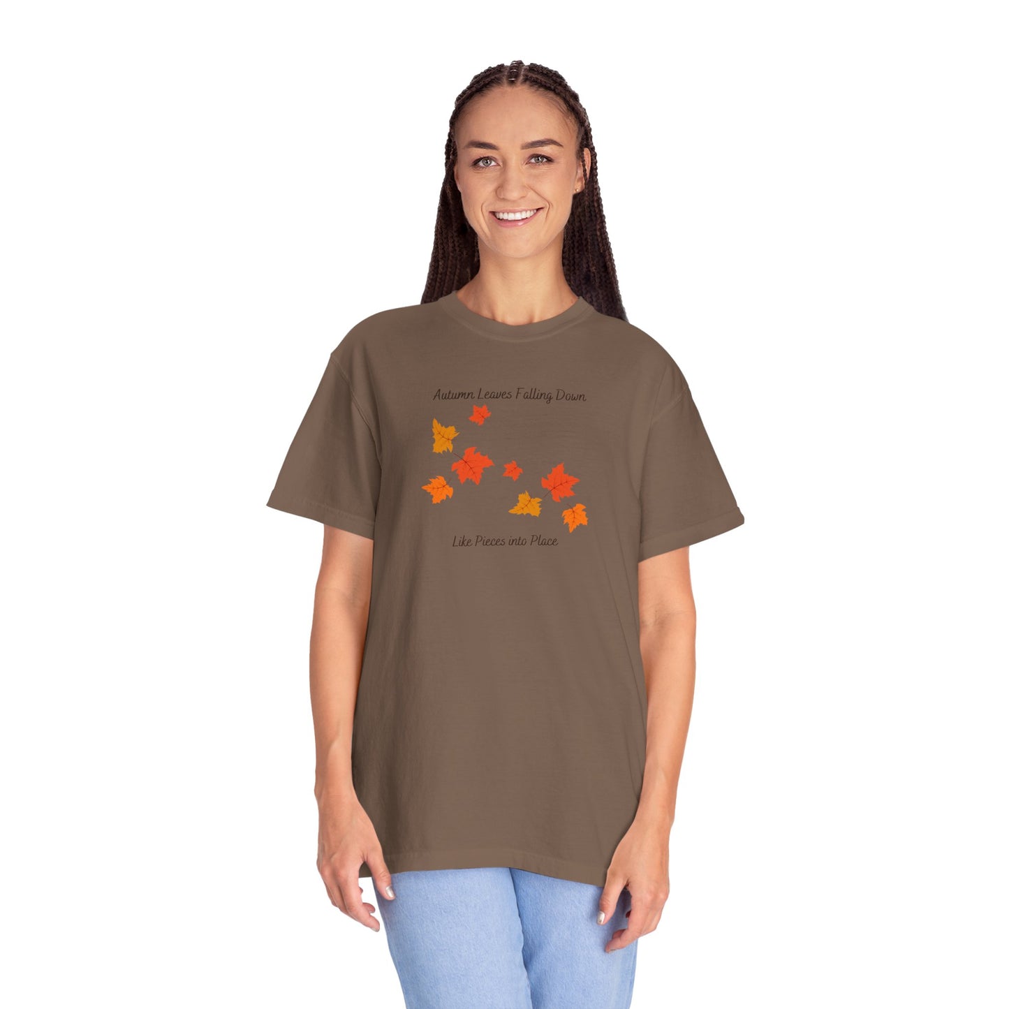 Autumn Leaves Falling Down Comfort Colors Tee