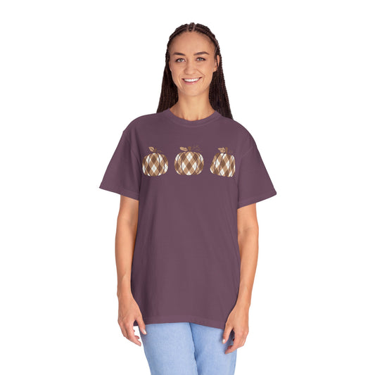 Plaid Pumpkins Comfort Colors Tee