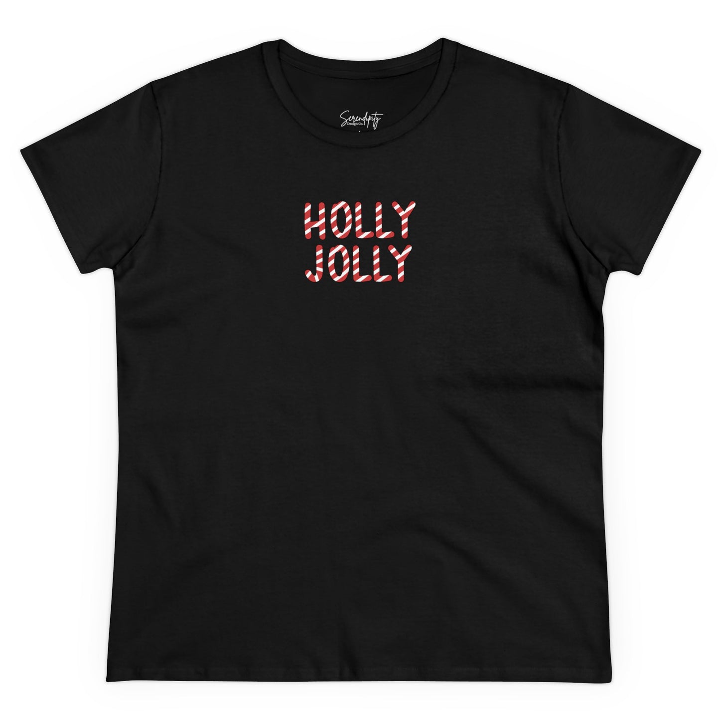 Holly Jolly Candy Cane Baby Tee