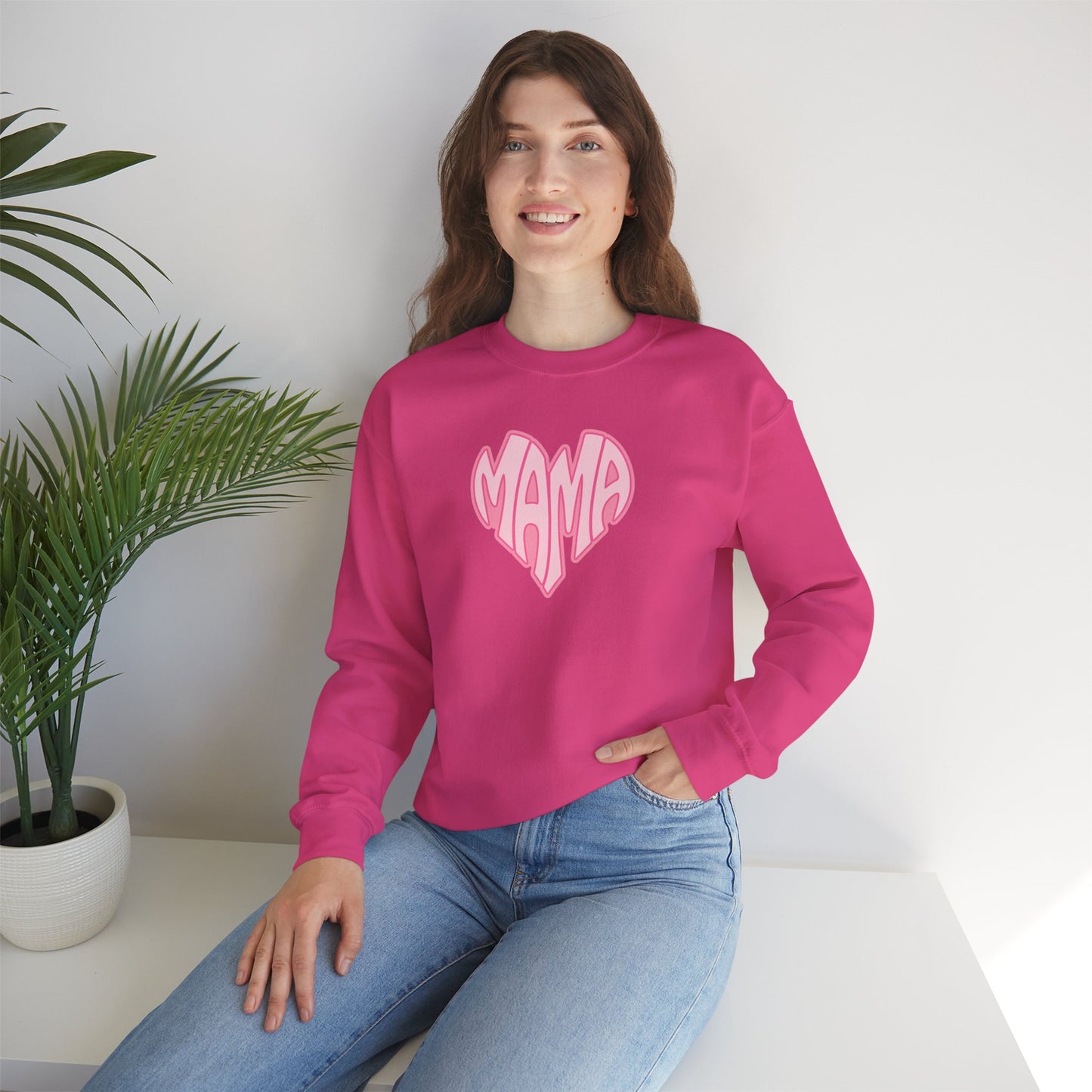 Mama Heart Crewneck Sweatshirt