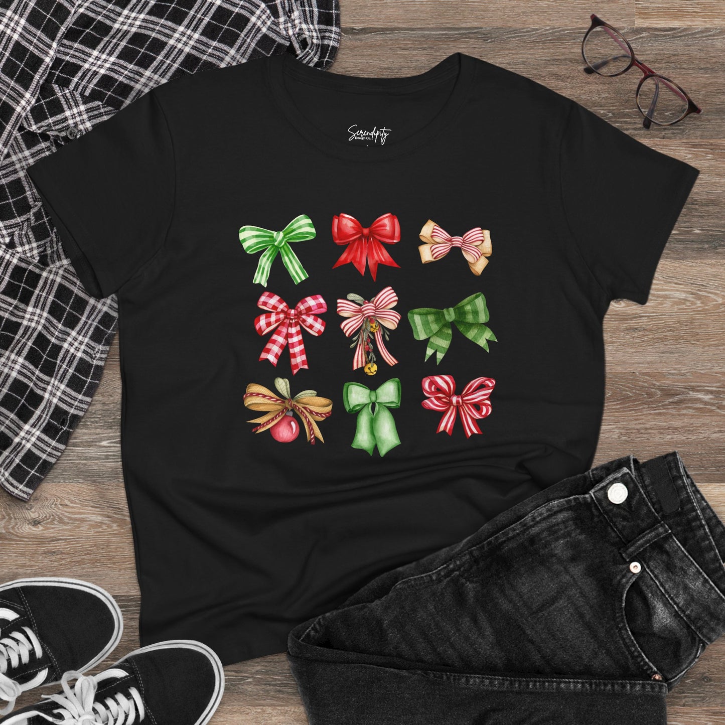 Christmas Bows Baby Tee