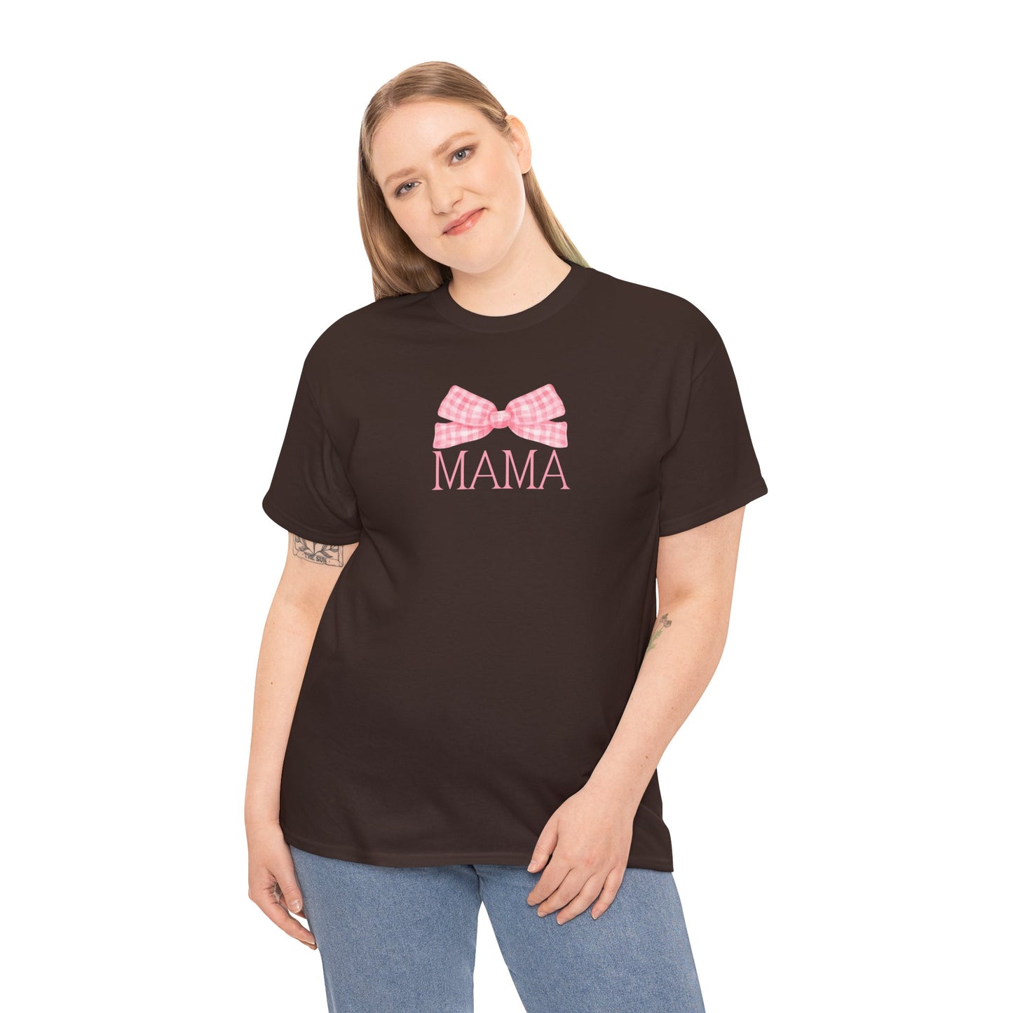 Mama Pink Bow Unisex Tee