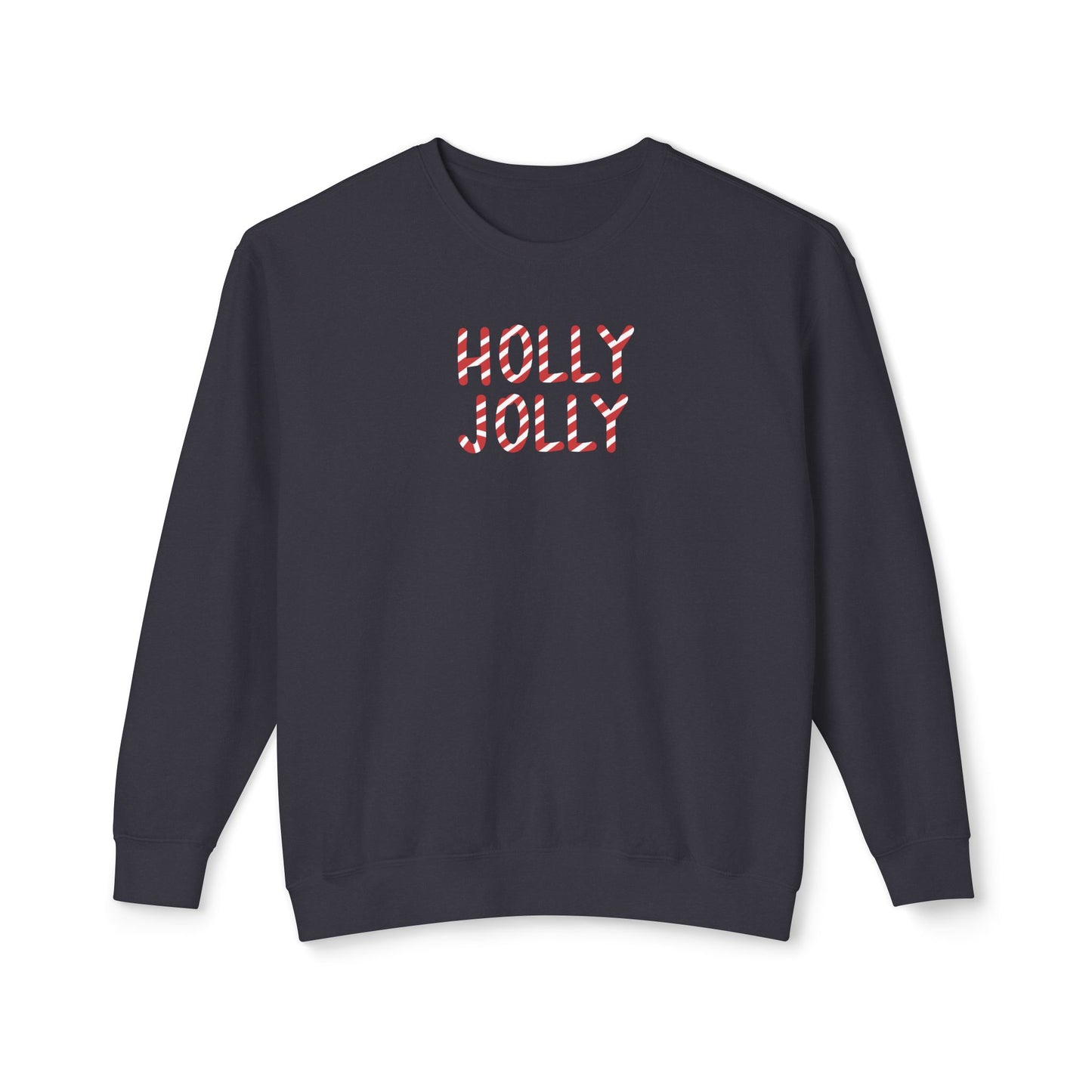 Holly Jolly Candy Cane Comfort Colors Sweatshirt