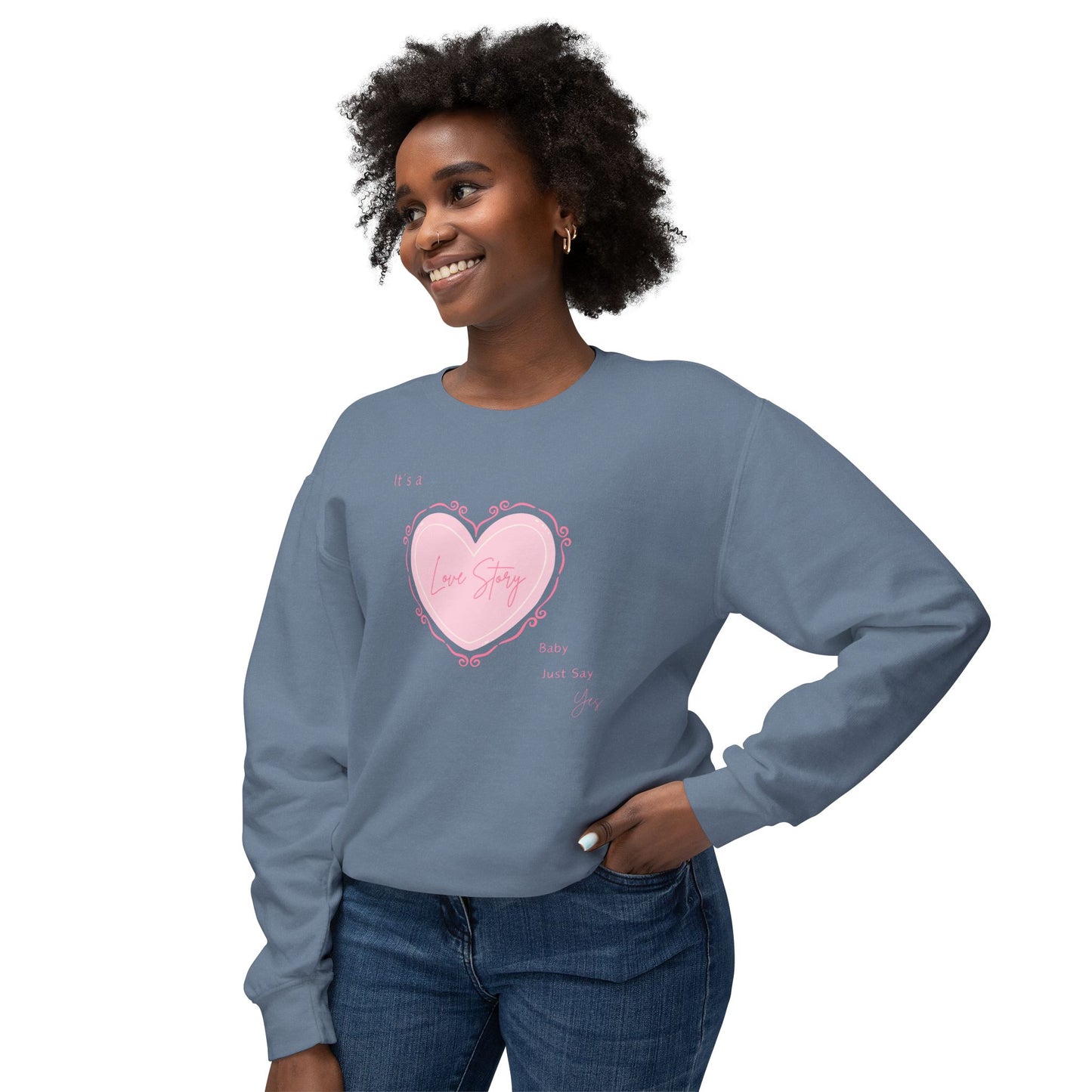 Love Story Coquette Comfort Colors Sweatshirt