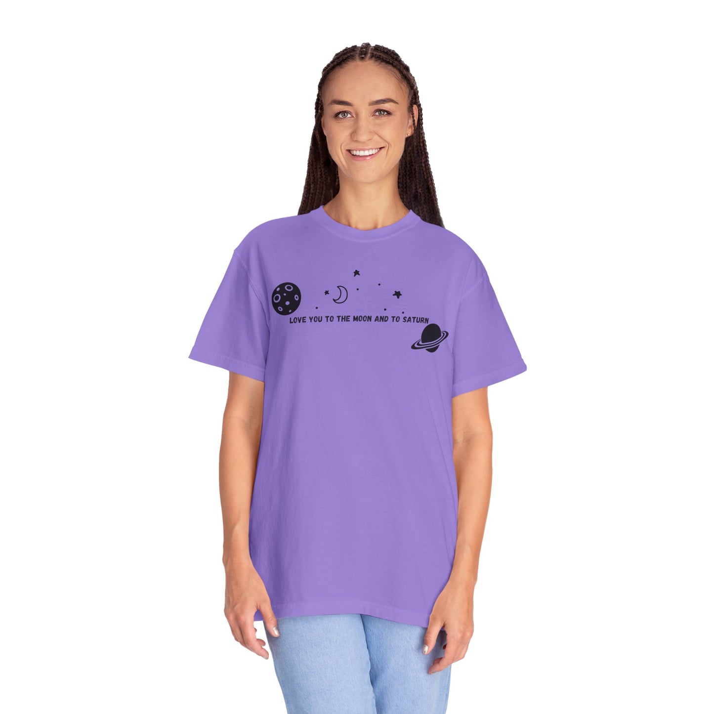 Love You to the Moon and to Saturn Comfort Colors Tee