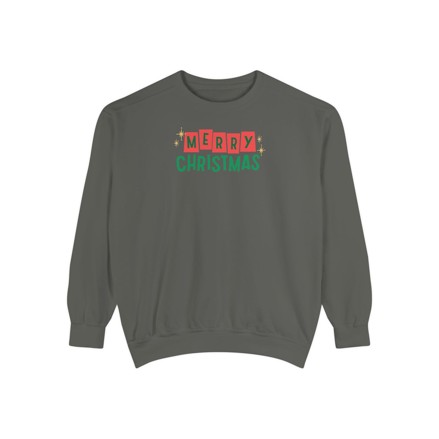 Retro Merry Christmas Comfort Colors Sweatshirt