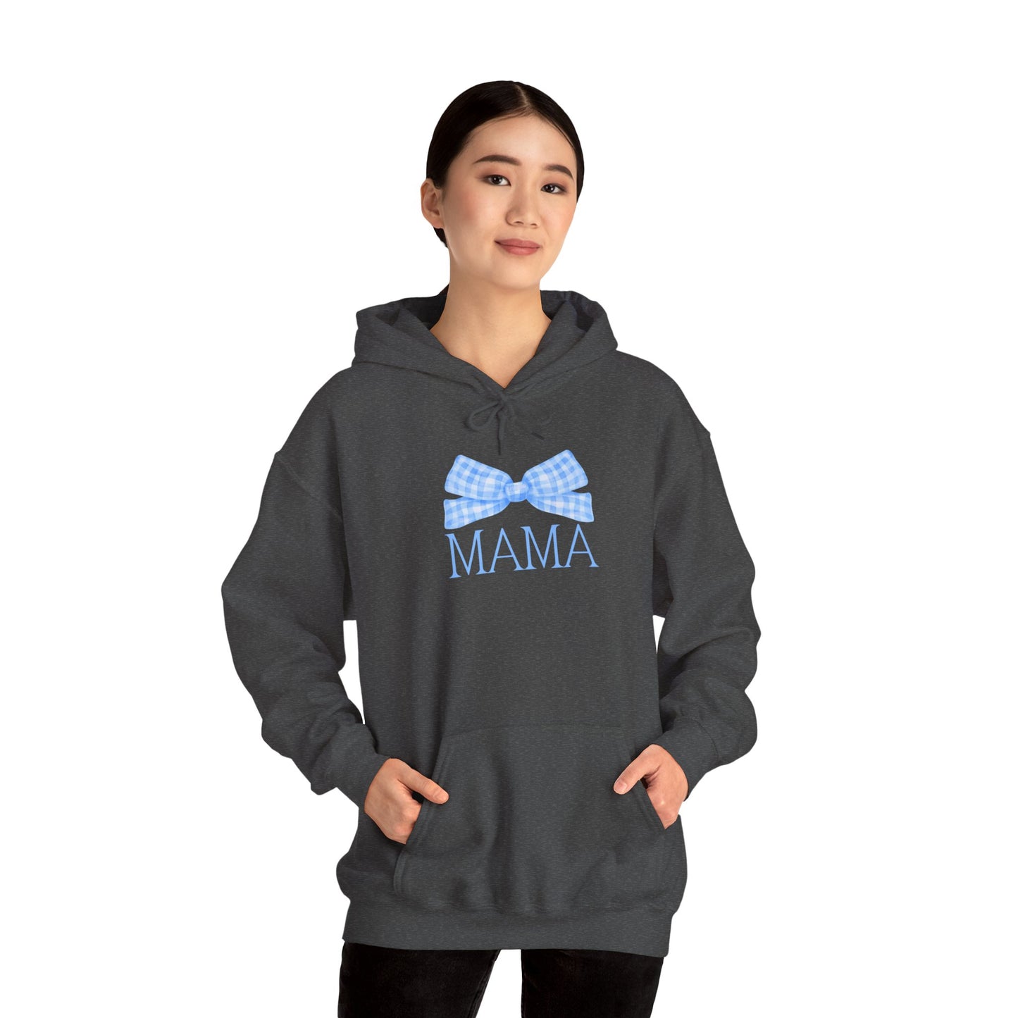 Mama Bow Blue Unisex Hoodie