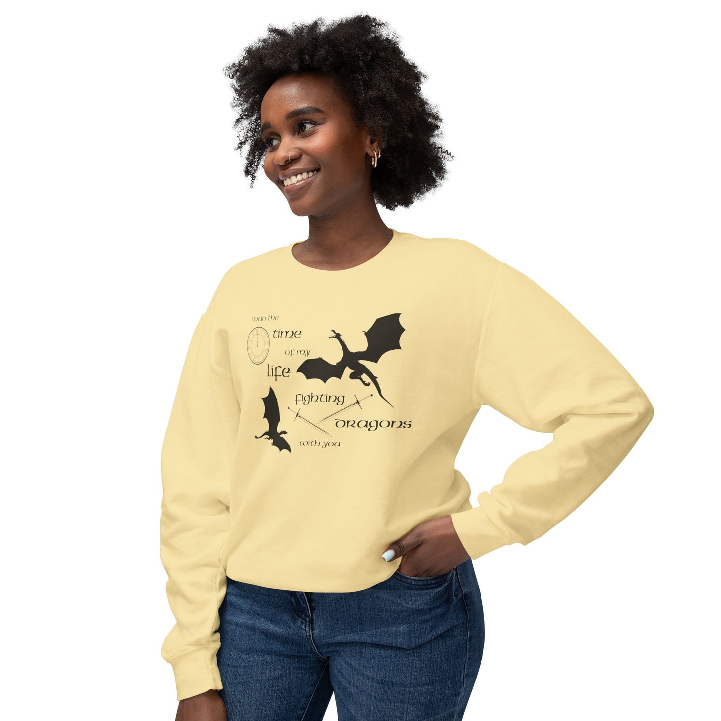 Fighting Dragons With You Comfort Colors Sweatshirt