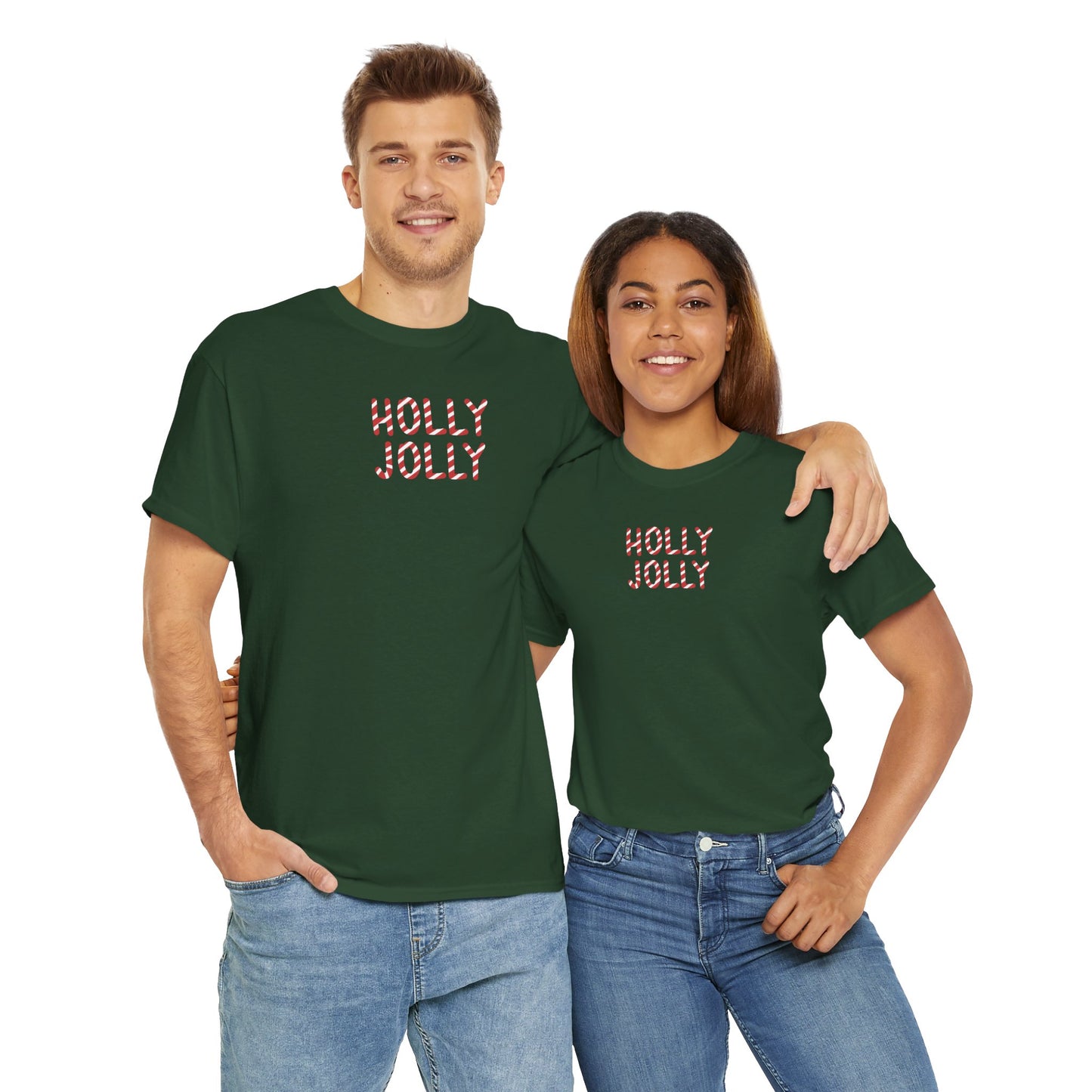 Holly Jolly Candy Cane Unisex Tee