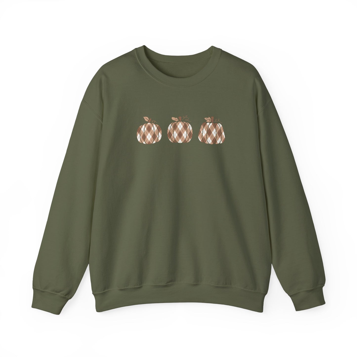 Plaid Pumpkins Unisex Crewneck