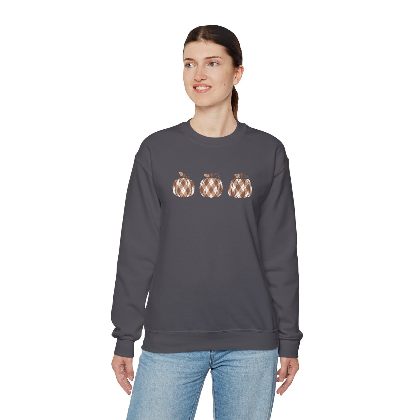 Plaid Pumpkins Unisex Crewneck