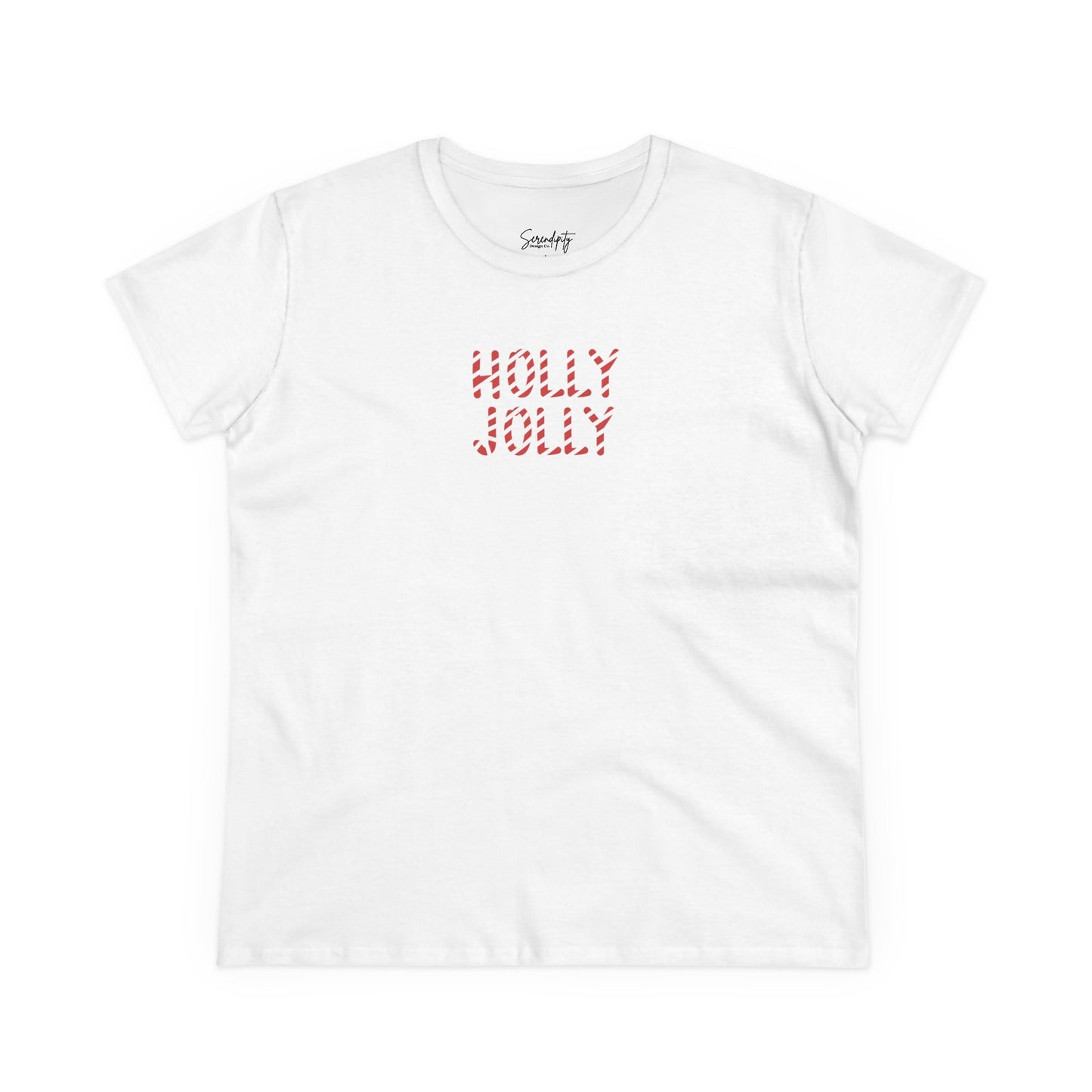 Holly Jolly Candy Cane Baby Tee