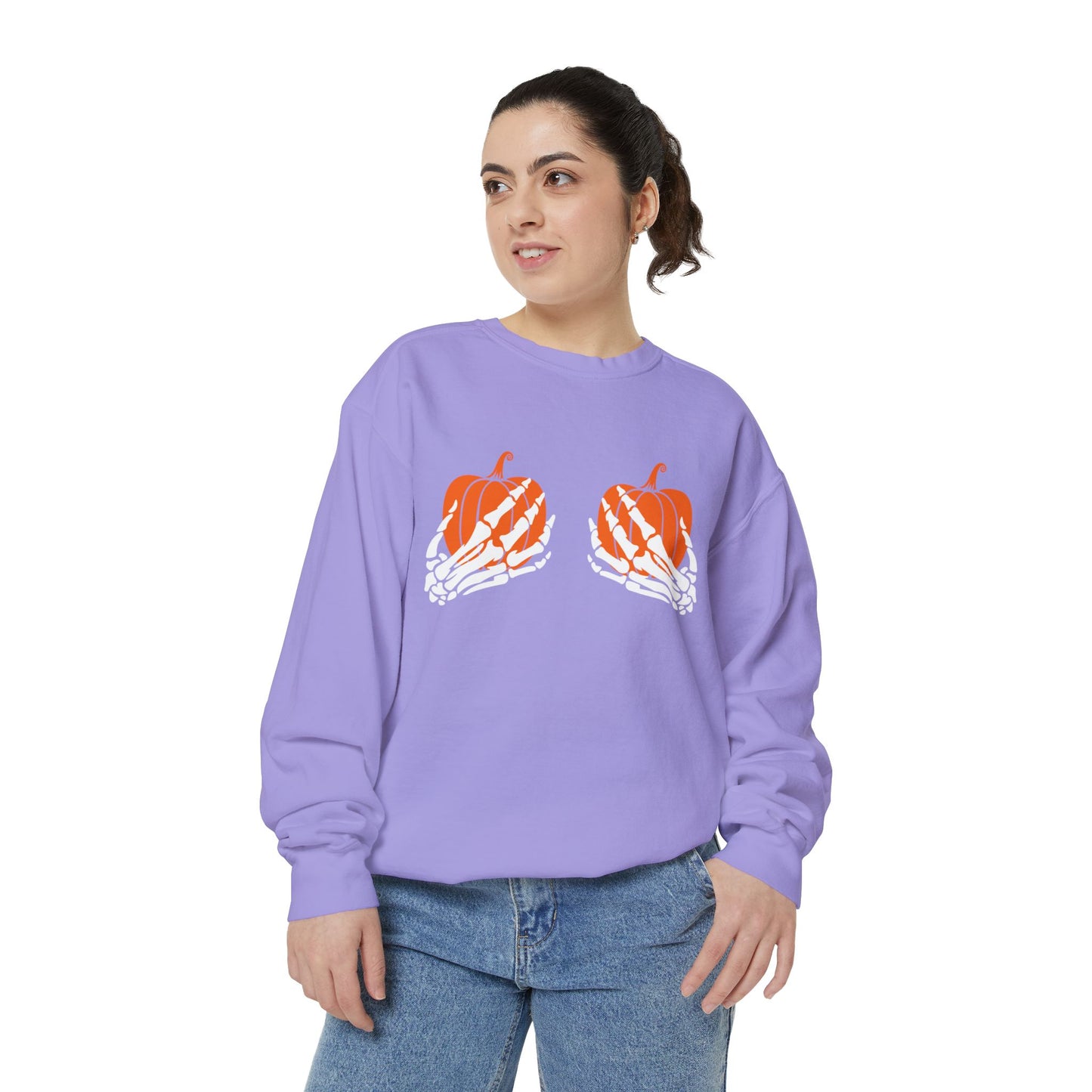 Pumpkin Grab Comfort Colors Sweatshirt