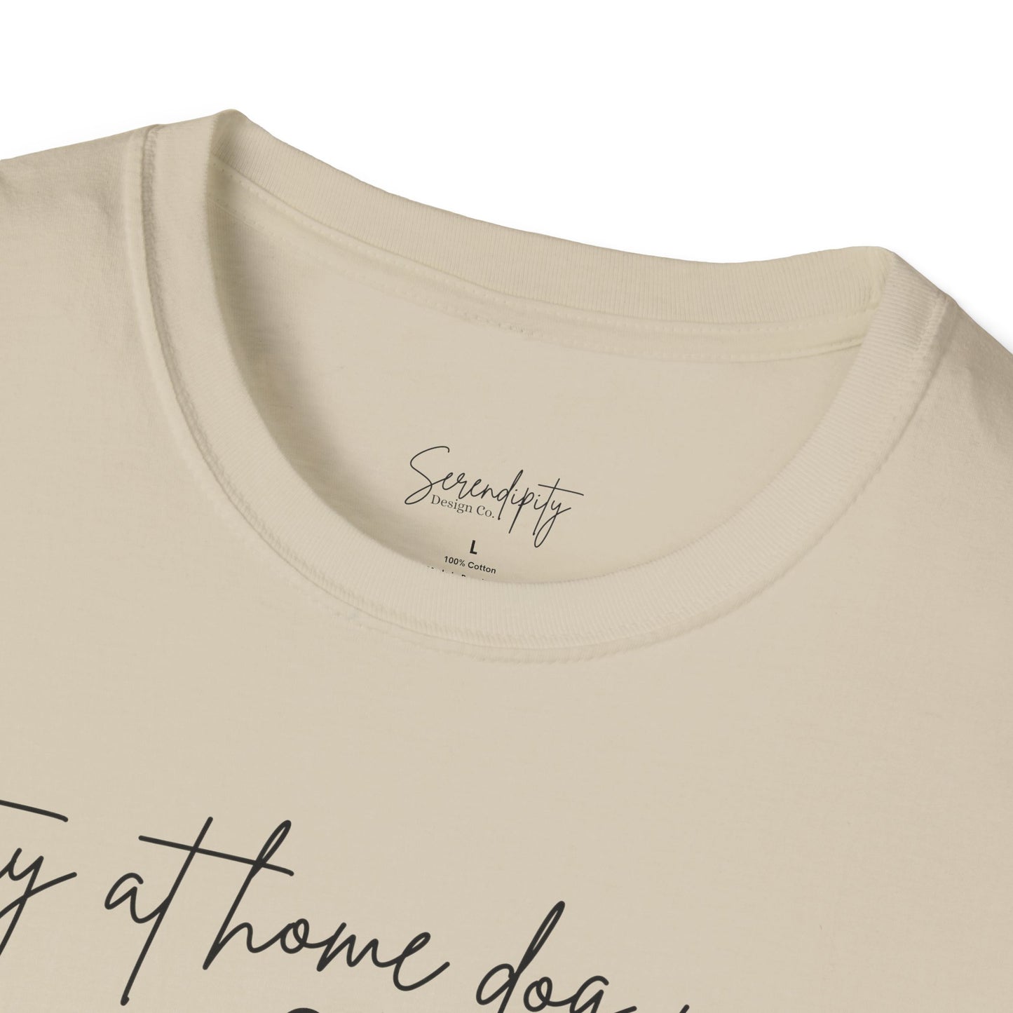 Stay At Home Dog Mom Soft Style Tee