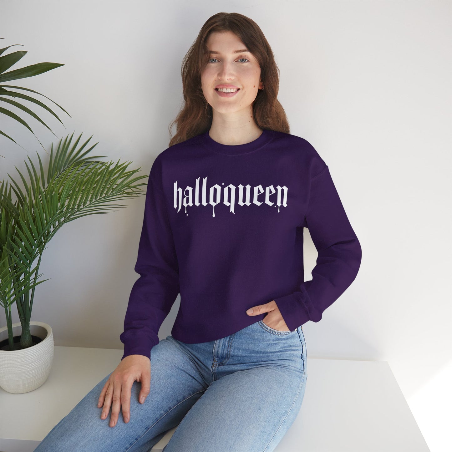 Halloqueen Crewneck Sweatshirt