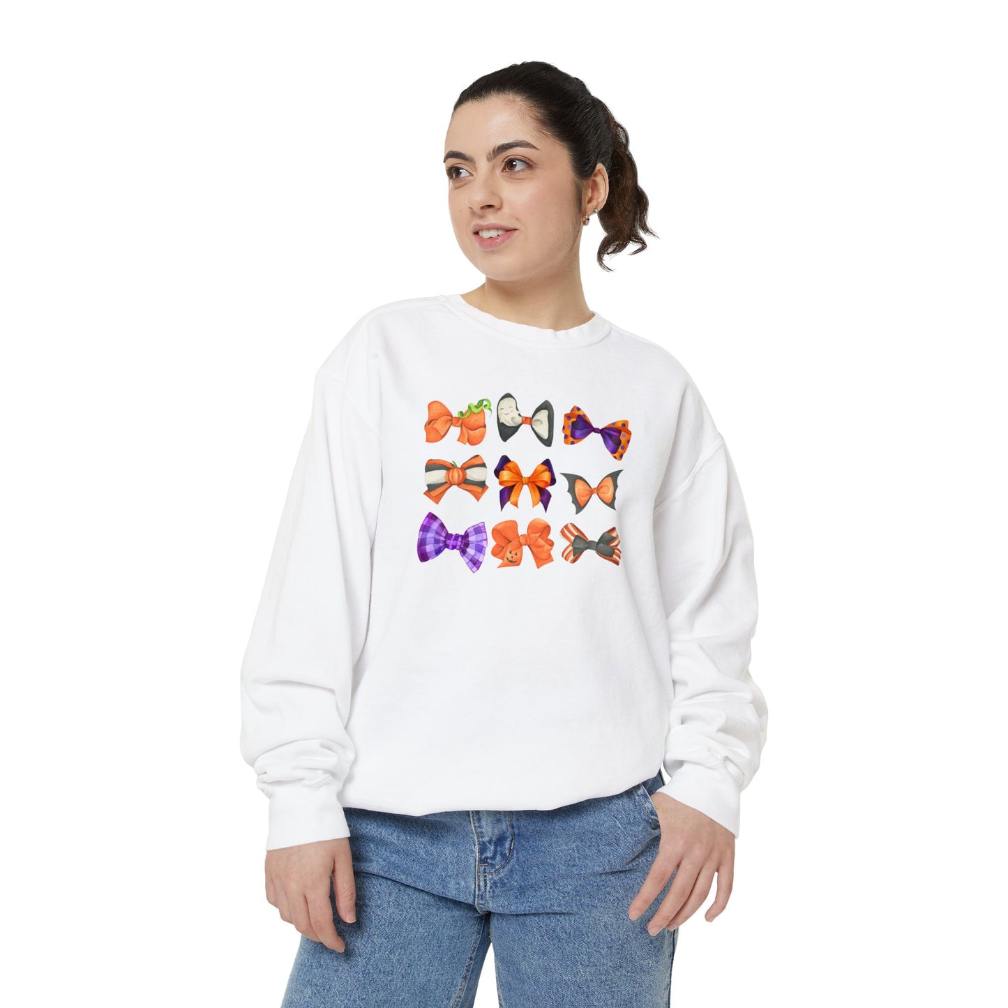 Halloween Bows Comfort Colors Sweatshirt