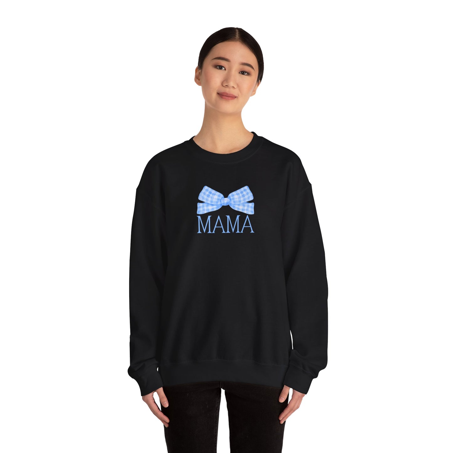 Mama Bow Blue Unisex Crewneck