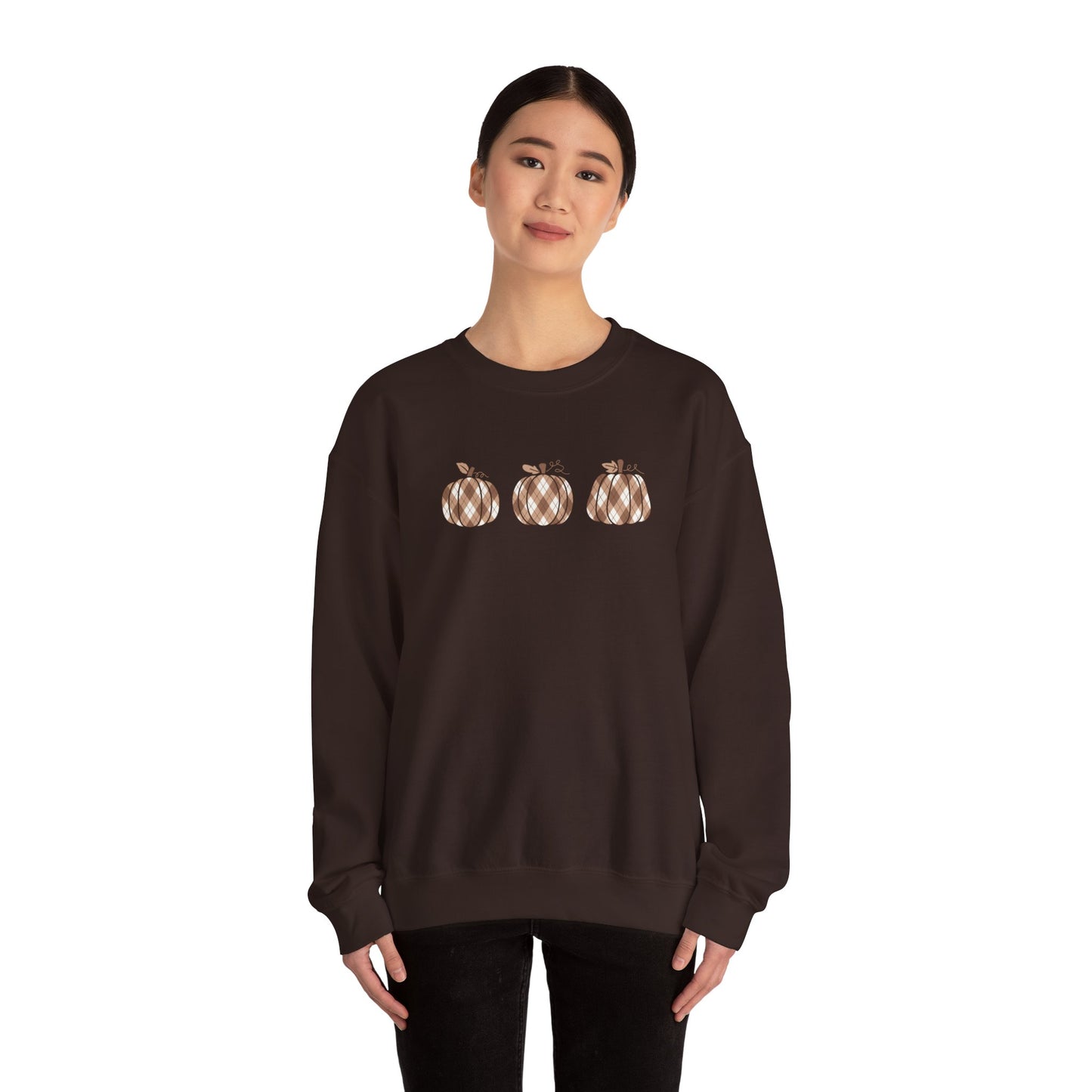 Plaid Pumpkins Unisex Crewneck