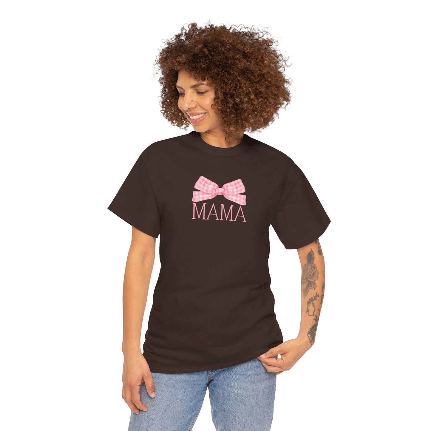 Mama Pink Bow Unisex Tee