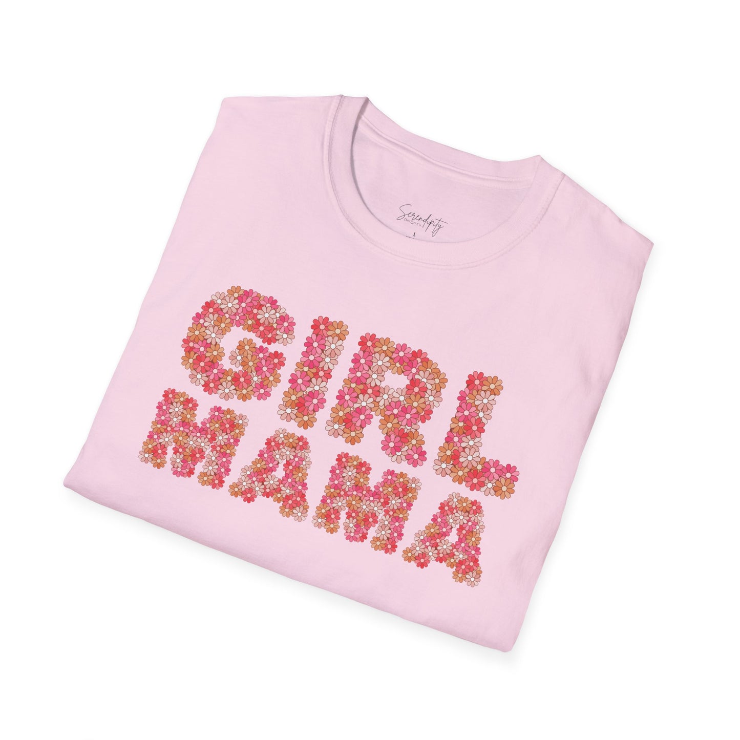 Girl Mama Retro Floral Soft Style Tee
