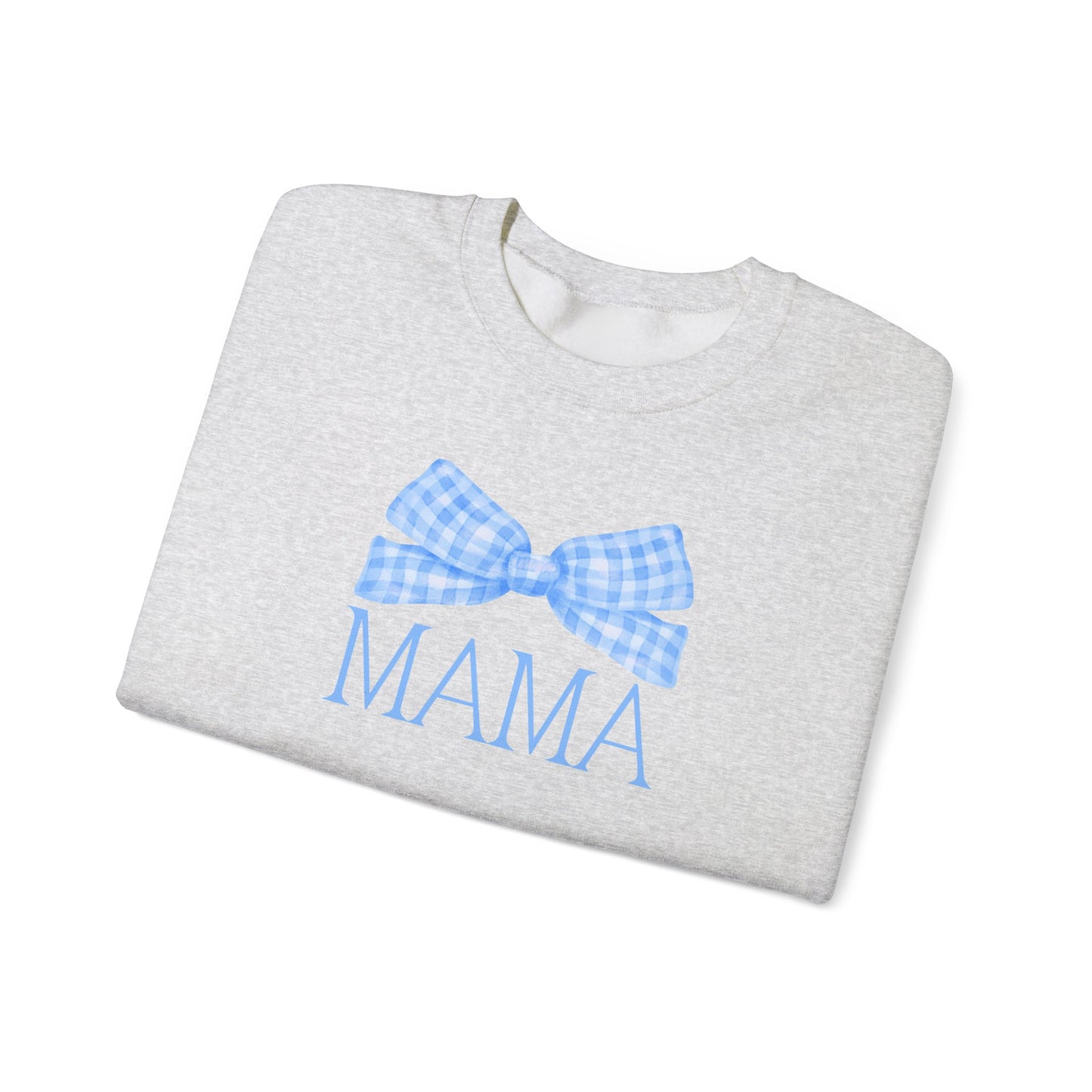 Blue Mama Bow Crewneck Sweatshirt