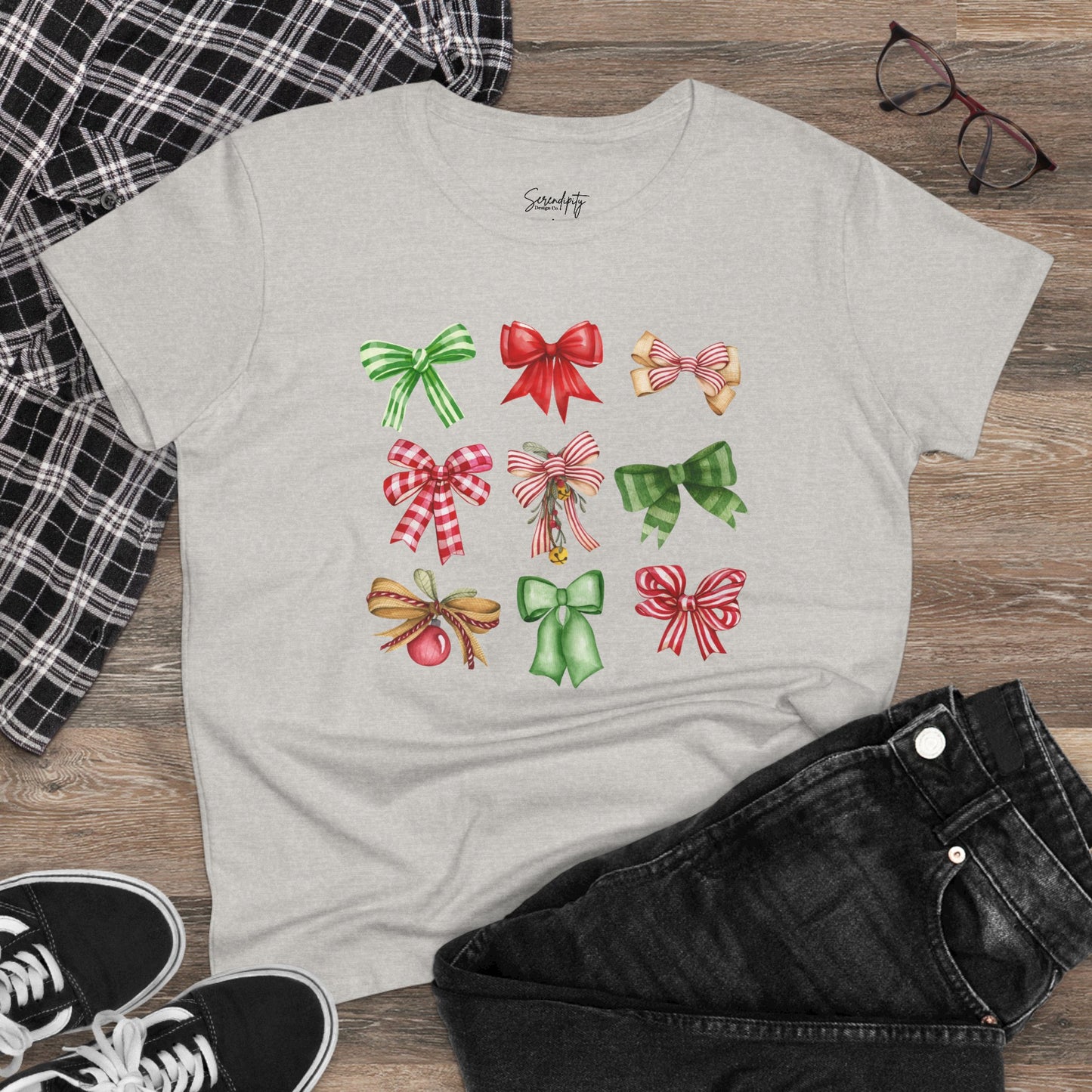 Christmas Bows Baby Tee