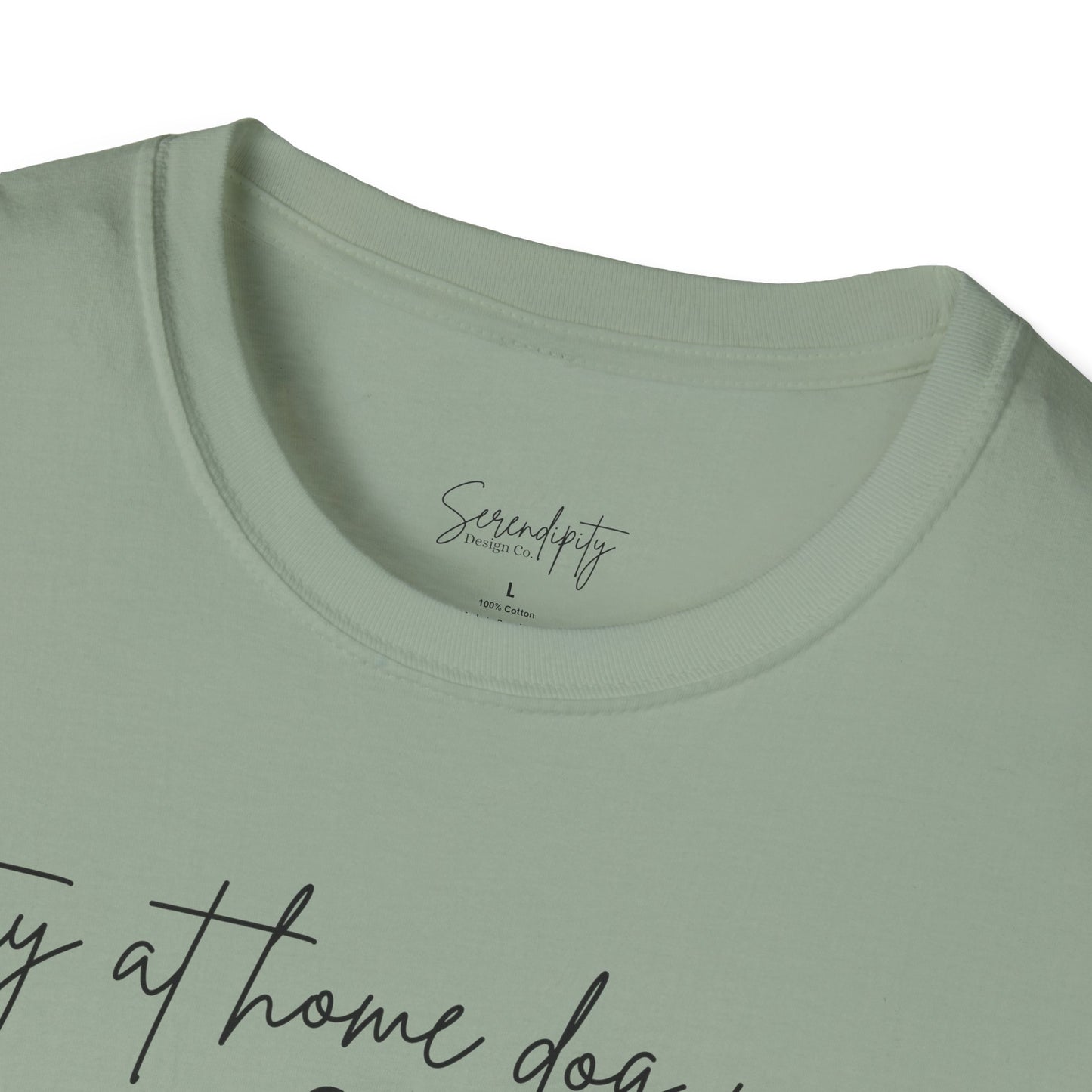 Stay At Home Dog Mom Soft Style Tee