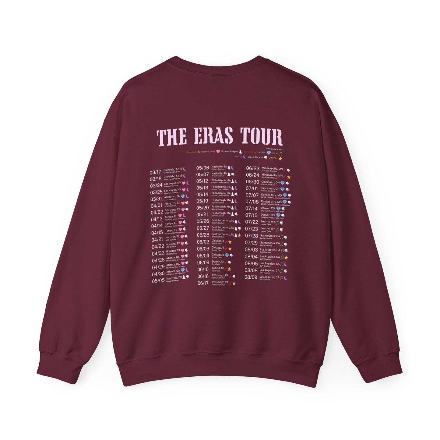 Taylor Swift The Eras Tour Unisex Crewneck