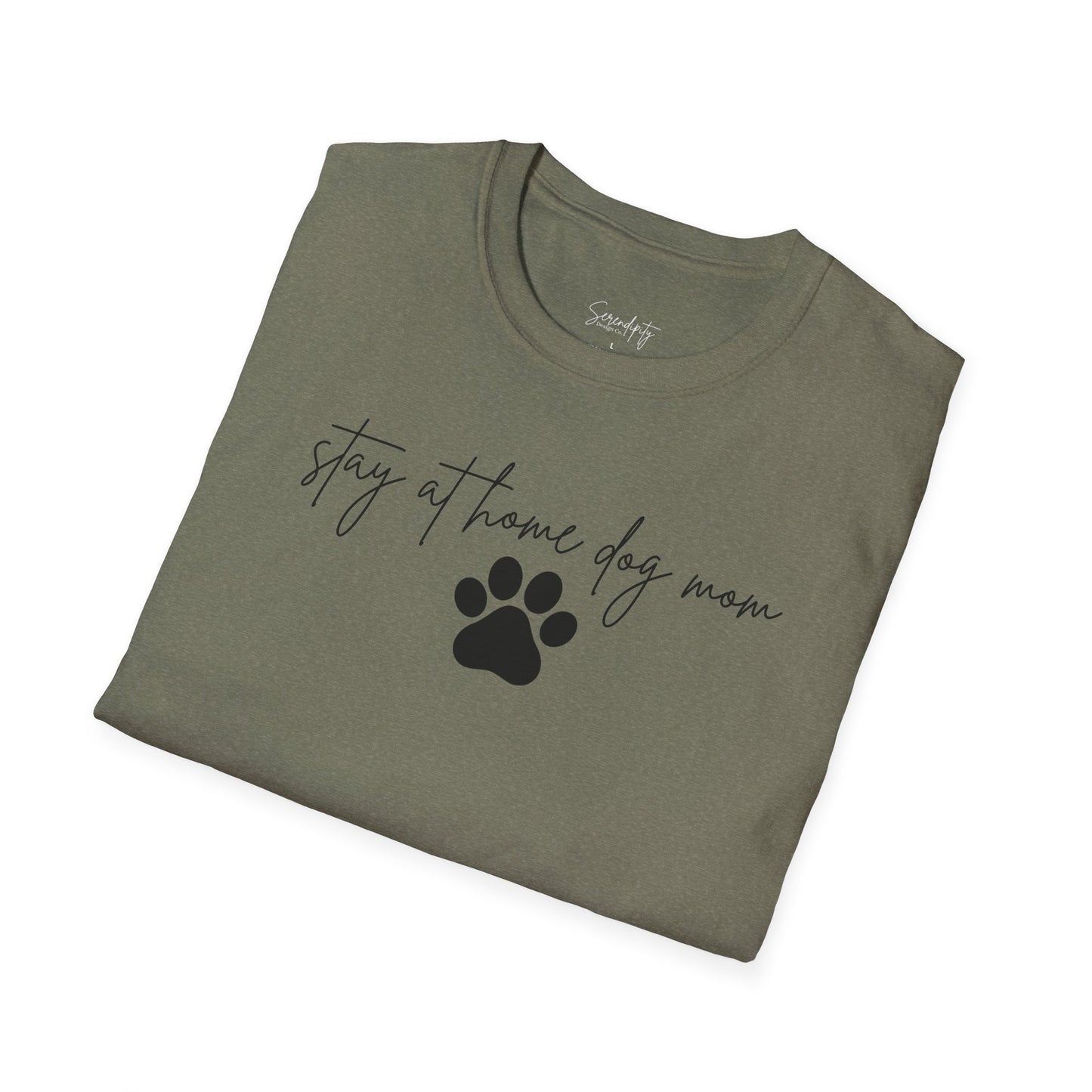 Stay At Home Dog Mom Soft Style Tee