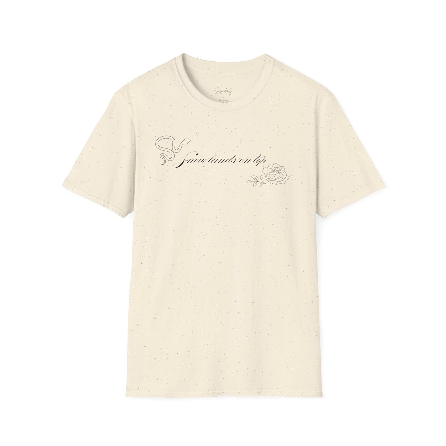 Snow Lands On Top Soft Style Tee