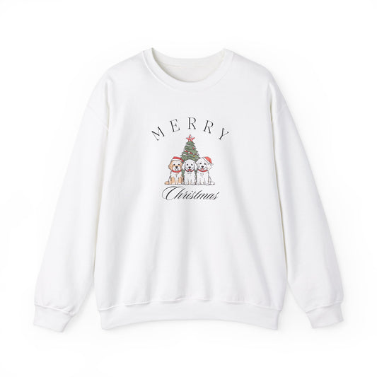 Merry Christmas Puppies Unisex Crewneck