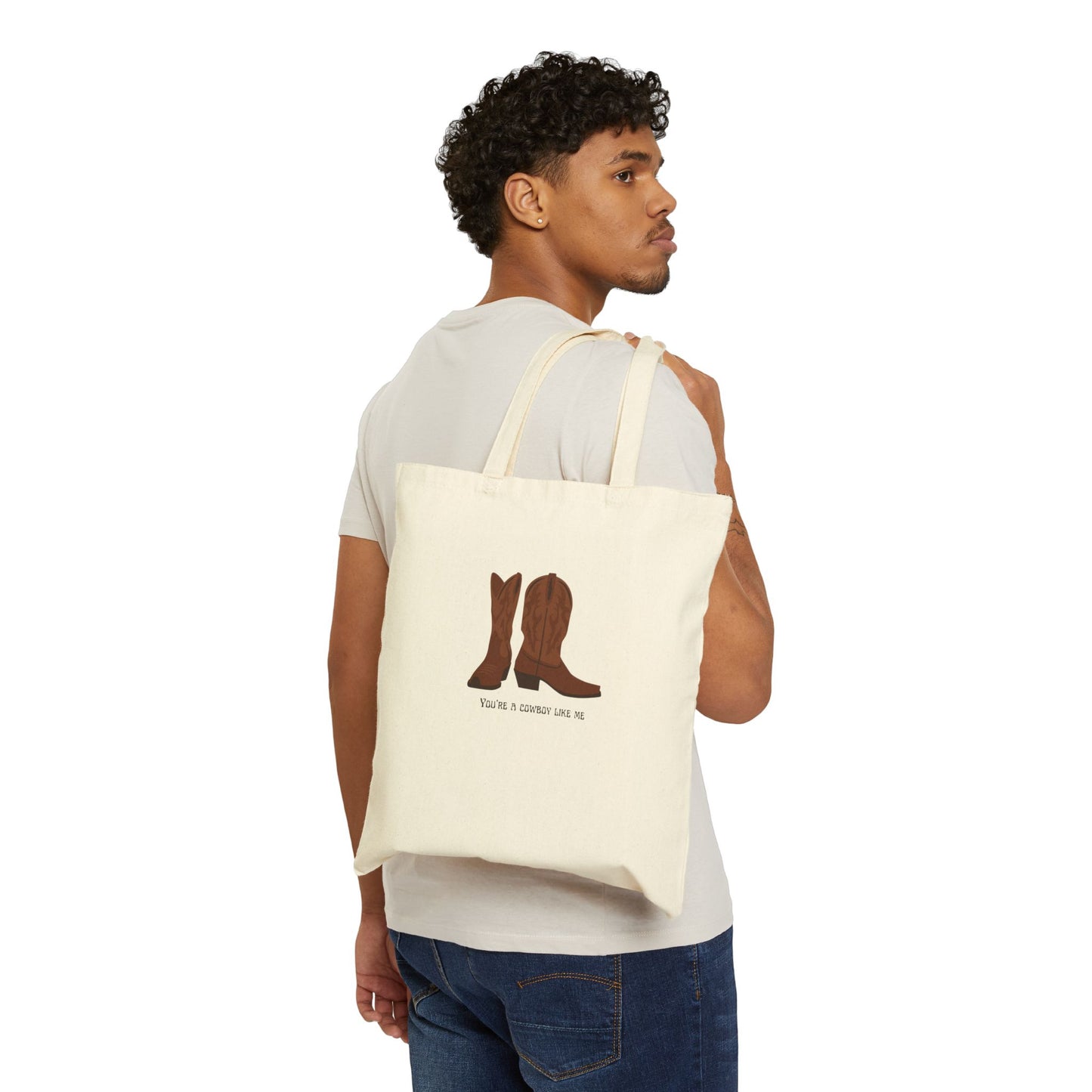 Cowboy Like Me Cotton Tote Bag