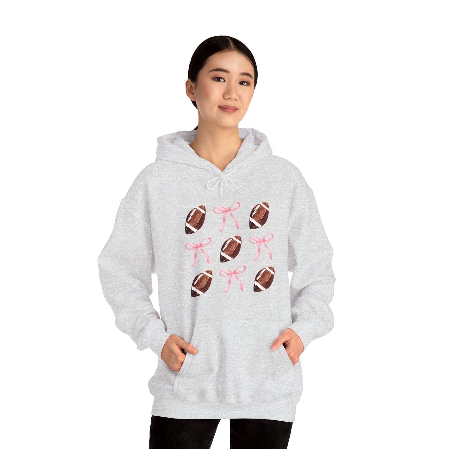 Football Bows Unisex Hoodie