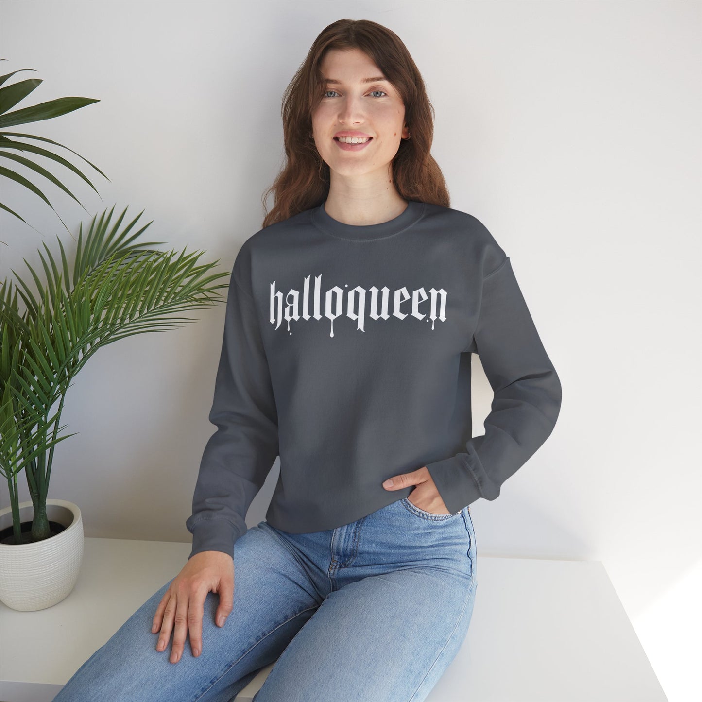 Halloqueen Crewneck Sweatshirt